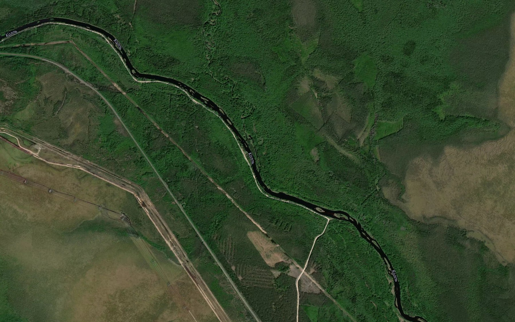 Satellite map of the Shuzhba