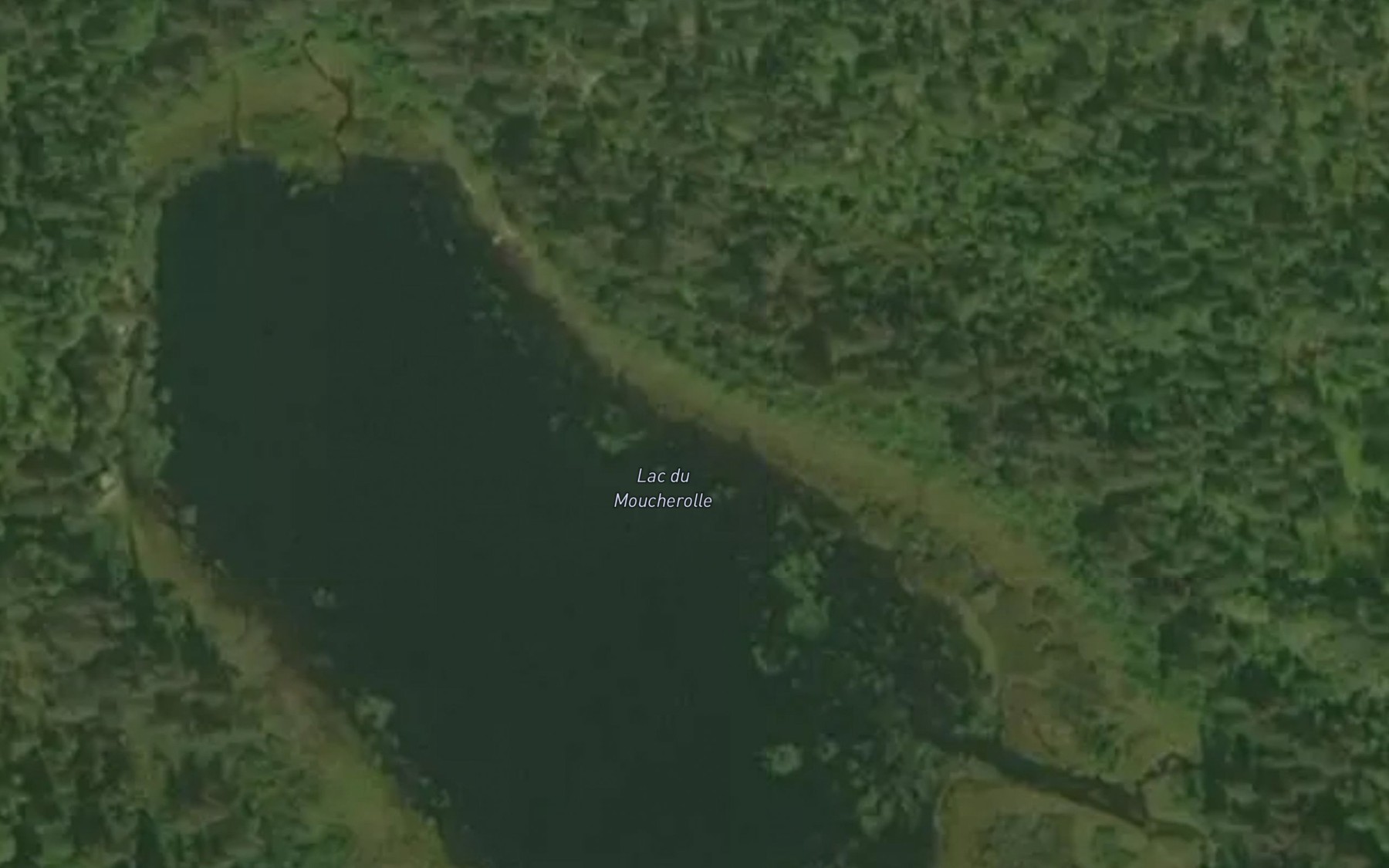 Satellite map of the Lac du Moucherolle