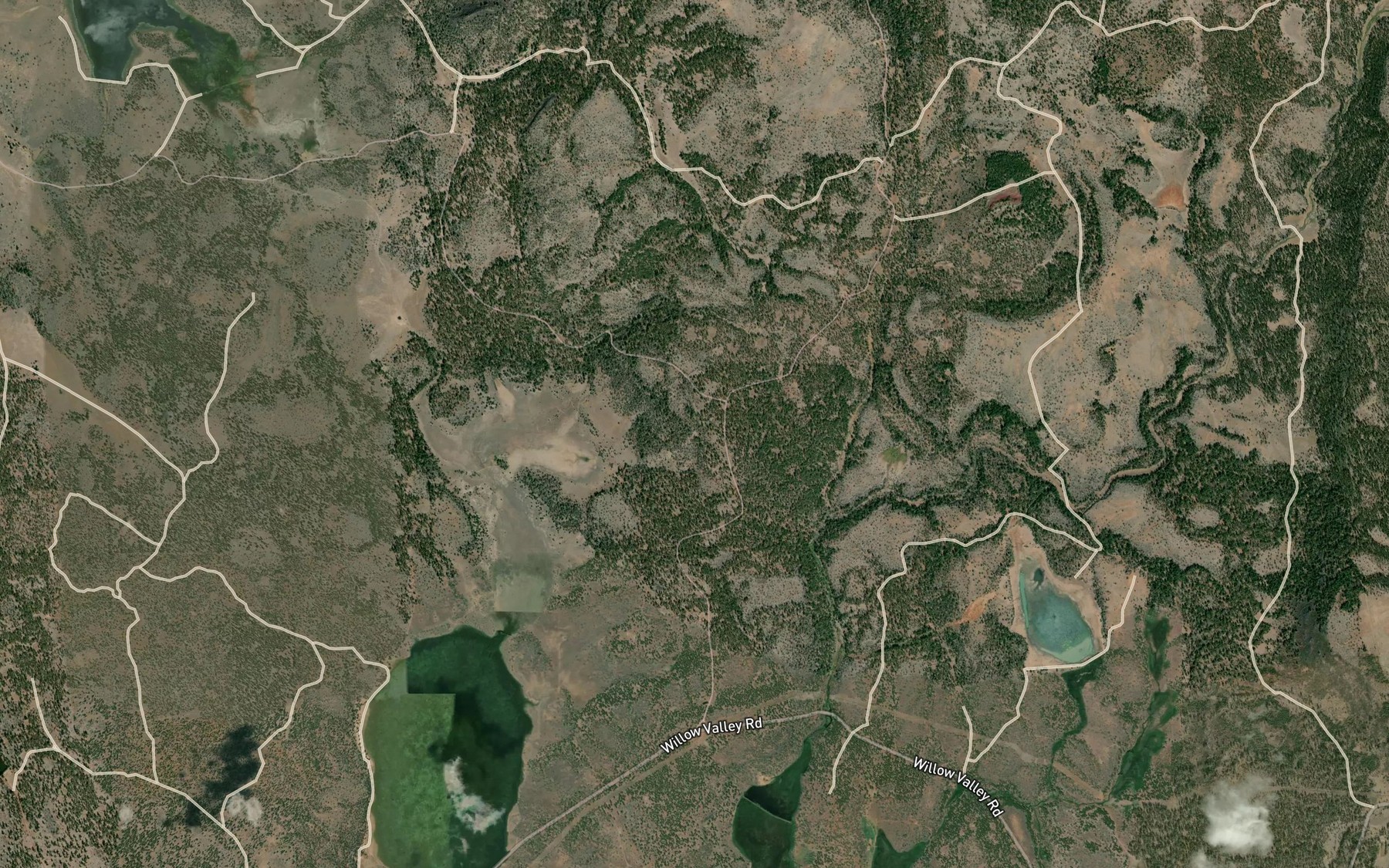 Satellite map of the Rock Camp Spring