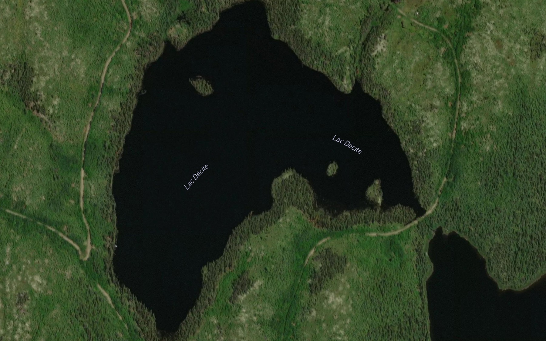 Satellite map of the Lac Decite
