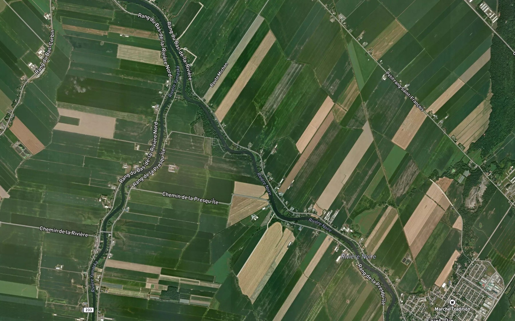 Satellite map of the Ruisseau des Grandes Allonges