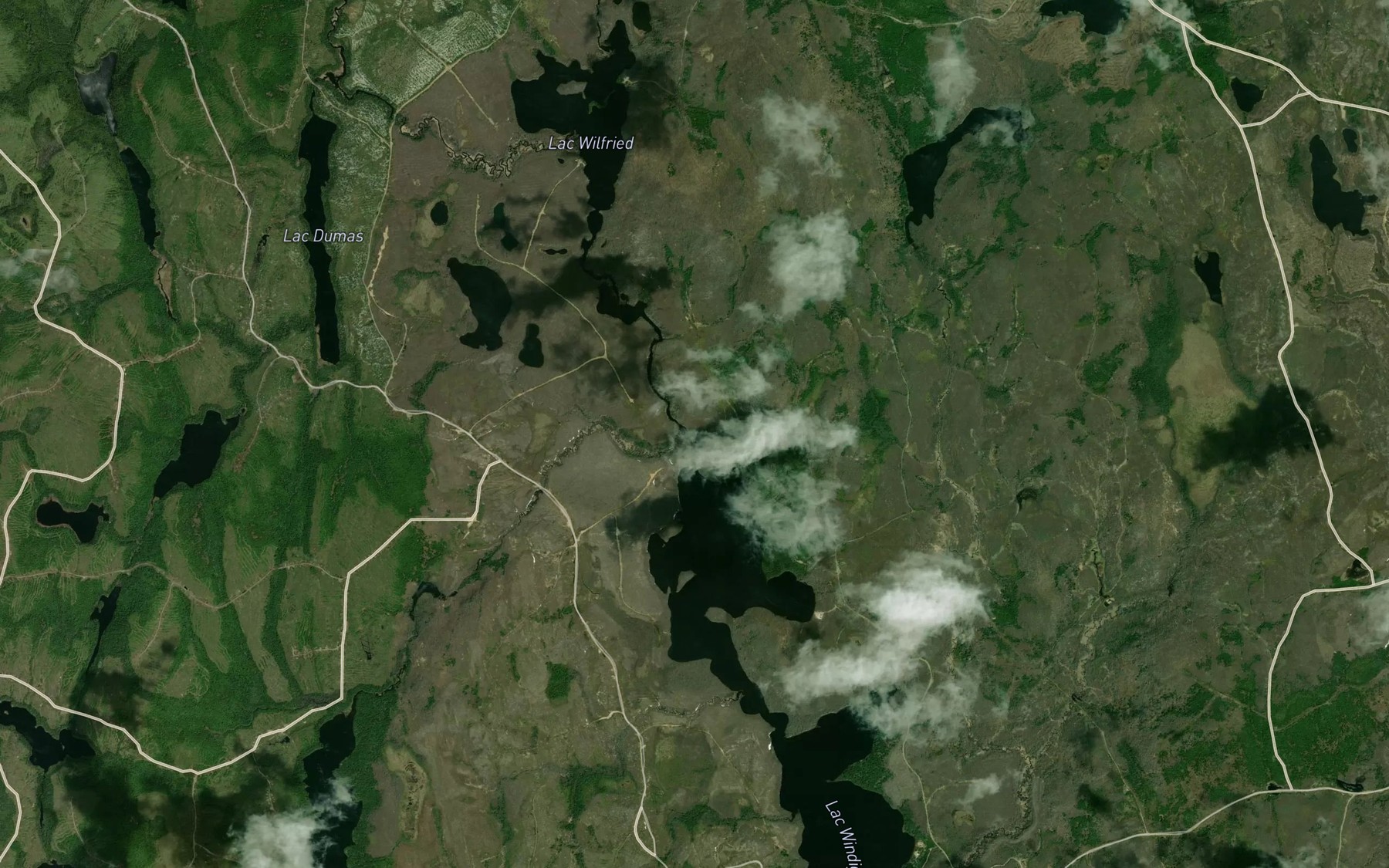 Satellite map of the Ruisseau Kennedy