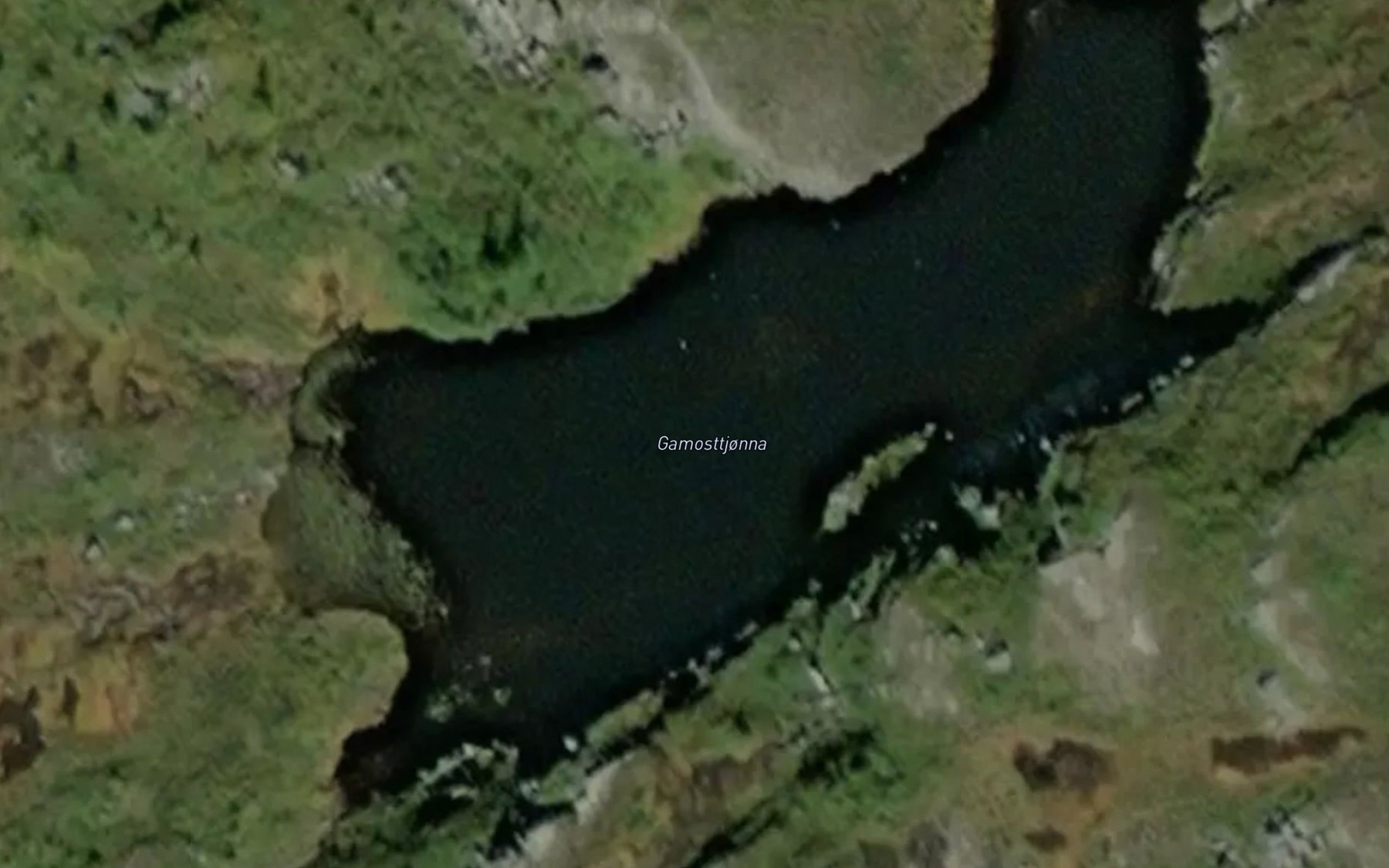 Satellite map of the Gammosttjorna
