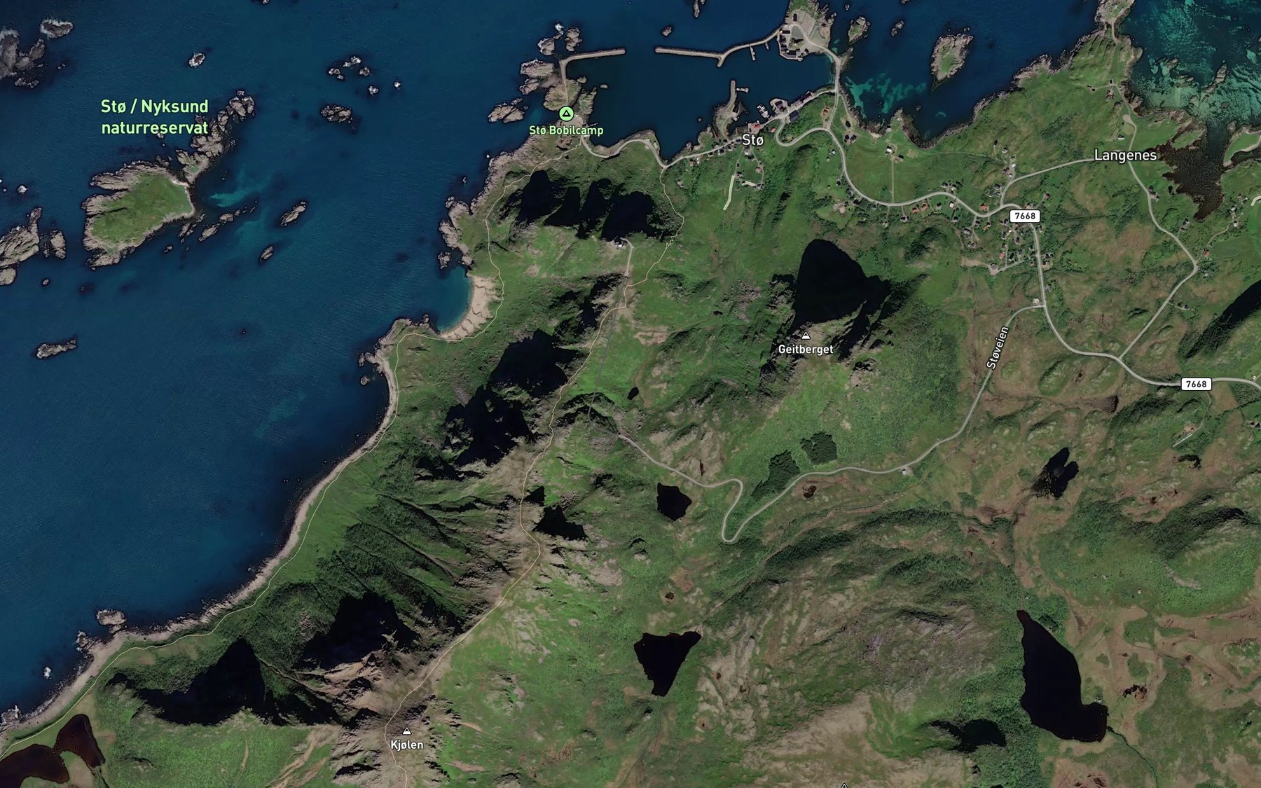 Satellite map of the Likkjdalsvatnet