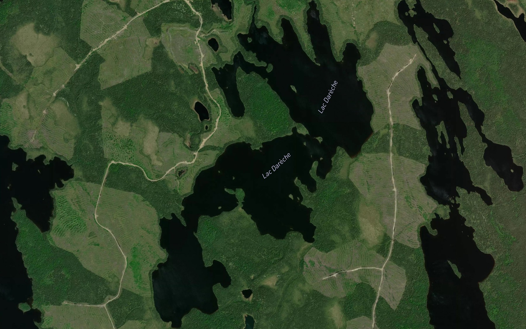 Satellite map of the Lac Dareche