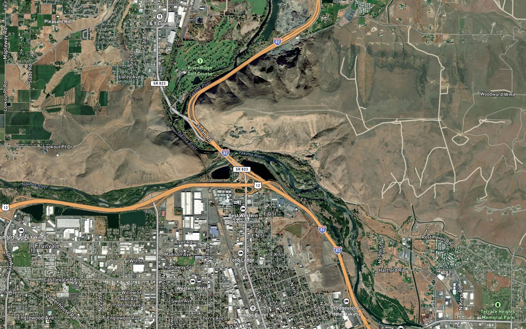 Satellite map of the Spot 3