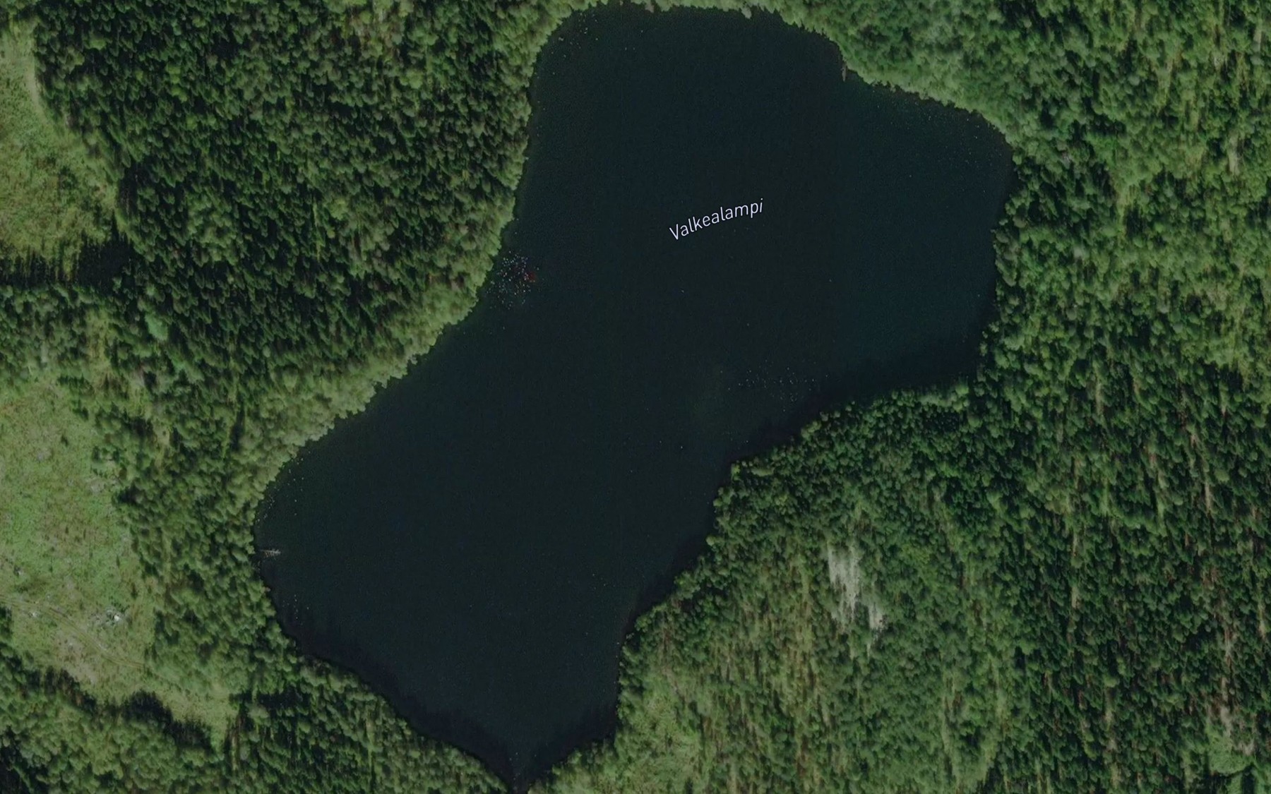 Satellite map of the Valkealampi