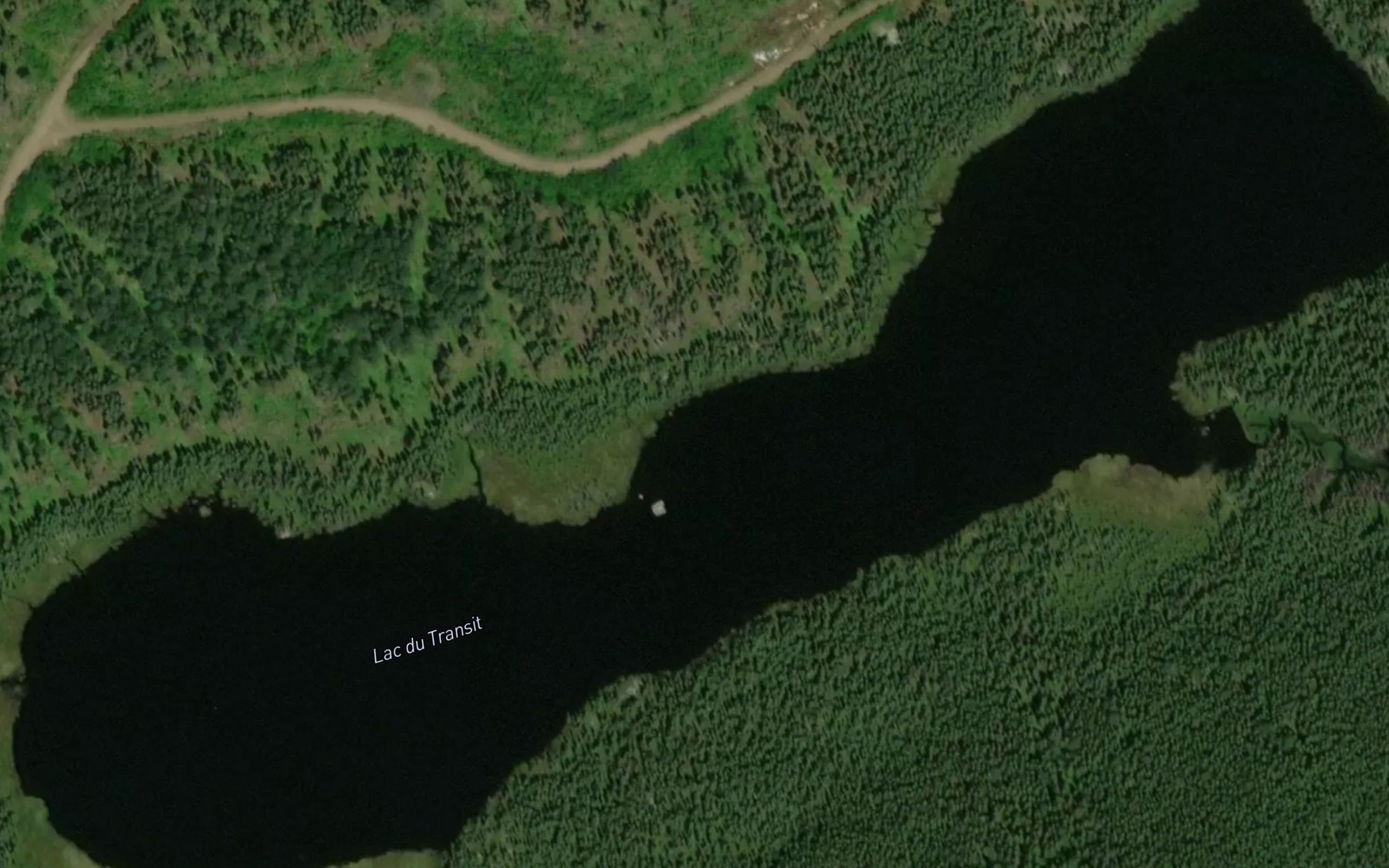 Satellite map of the Lac du Transit