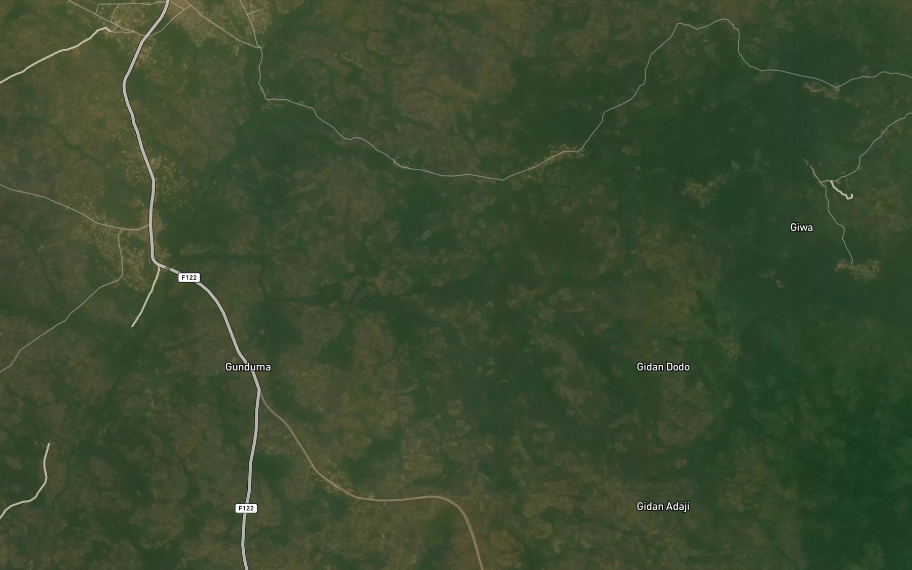 Satellite map of the River Adussu