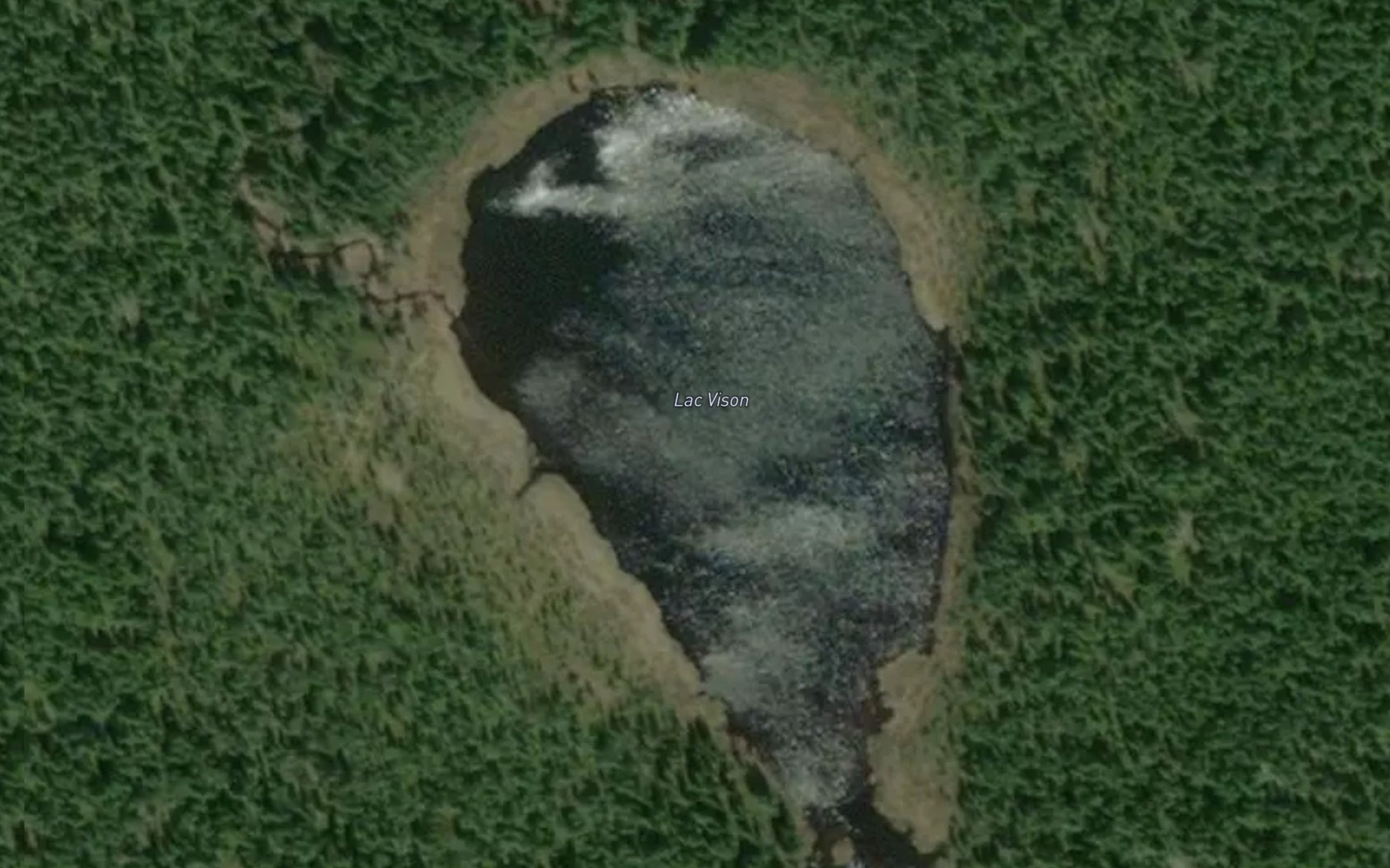 Satellite map of the Lac Vison