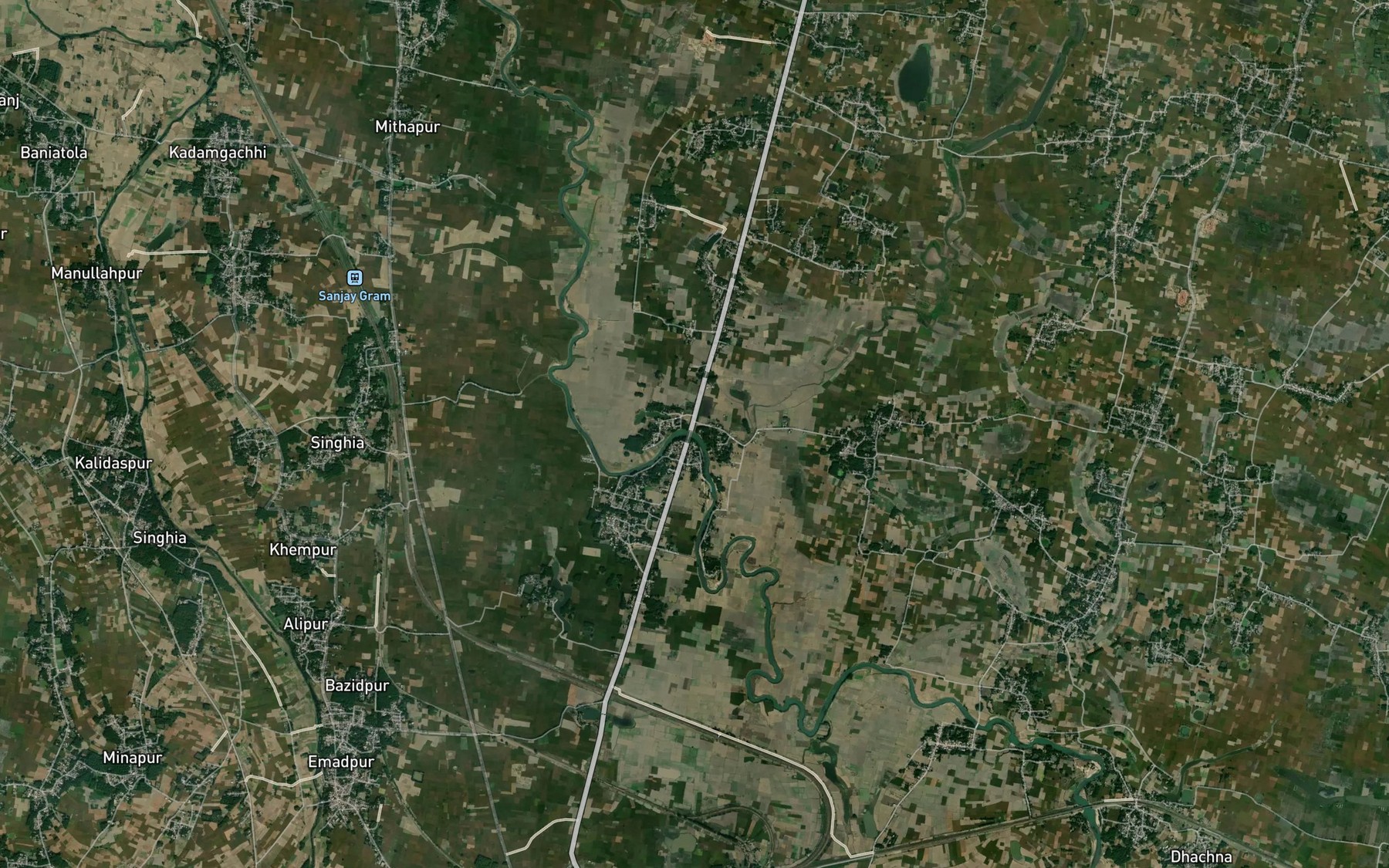 Satellite map of the Kalapahar Nadi