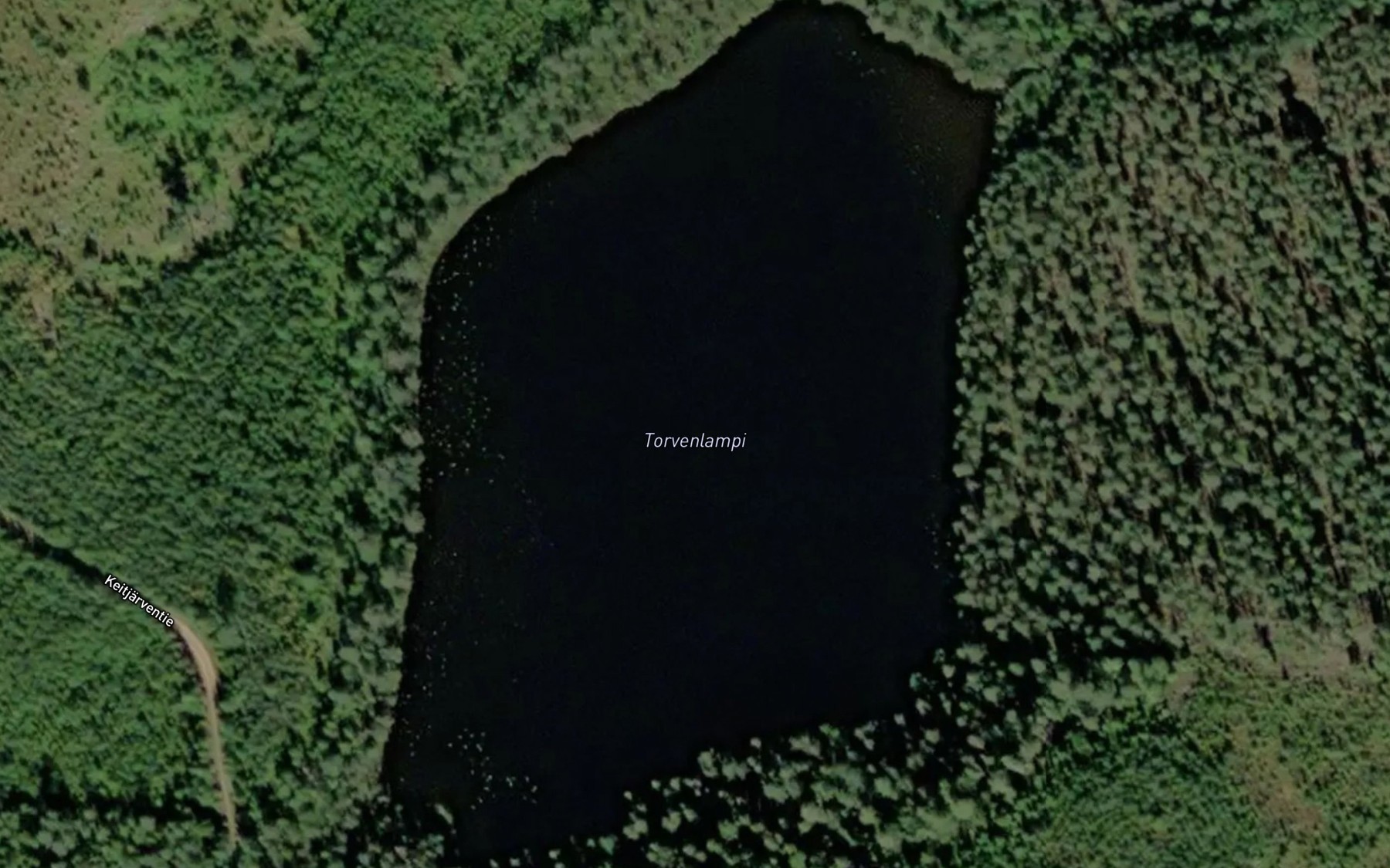 Satellite map of the Torvenlampi