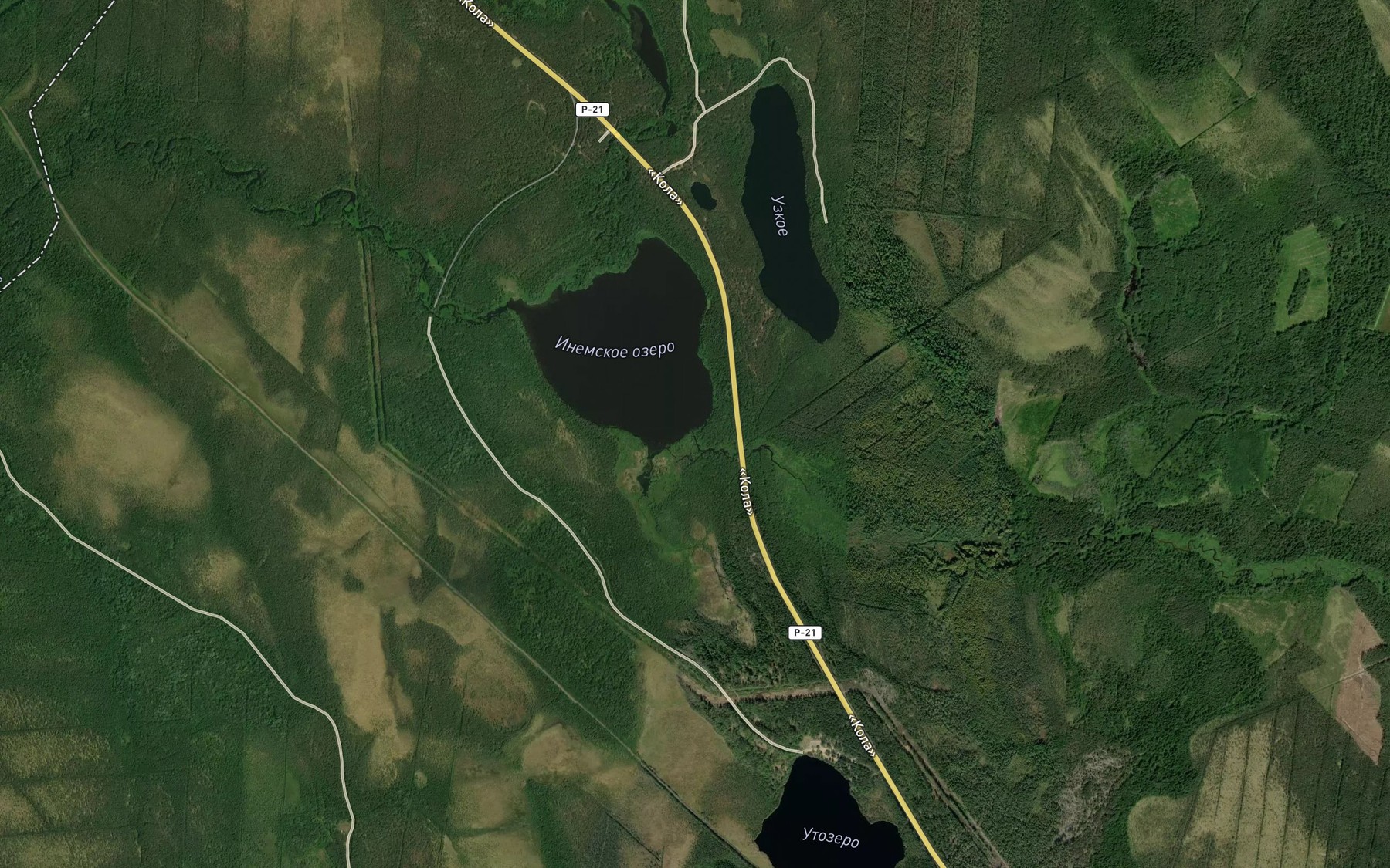 Satellite map of the Vadega