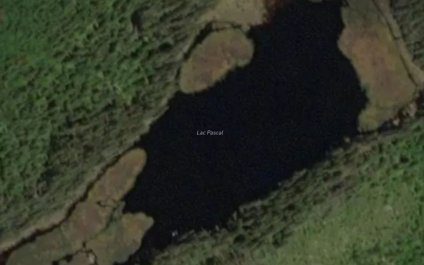 Satellite map of the Lac Pascal