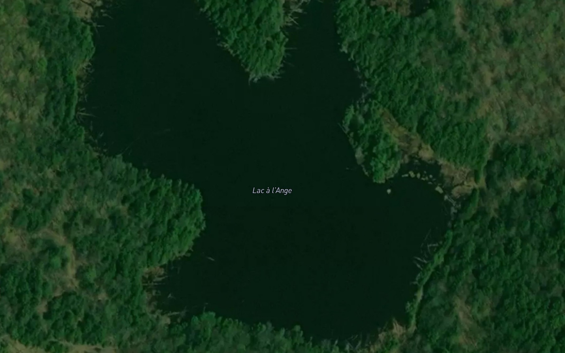 Satellite map of the Lac a l'Ange