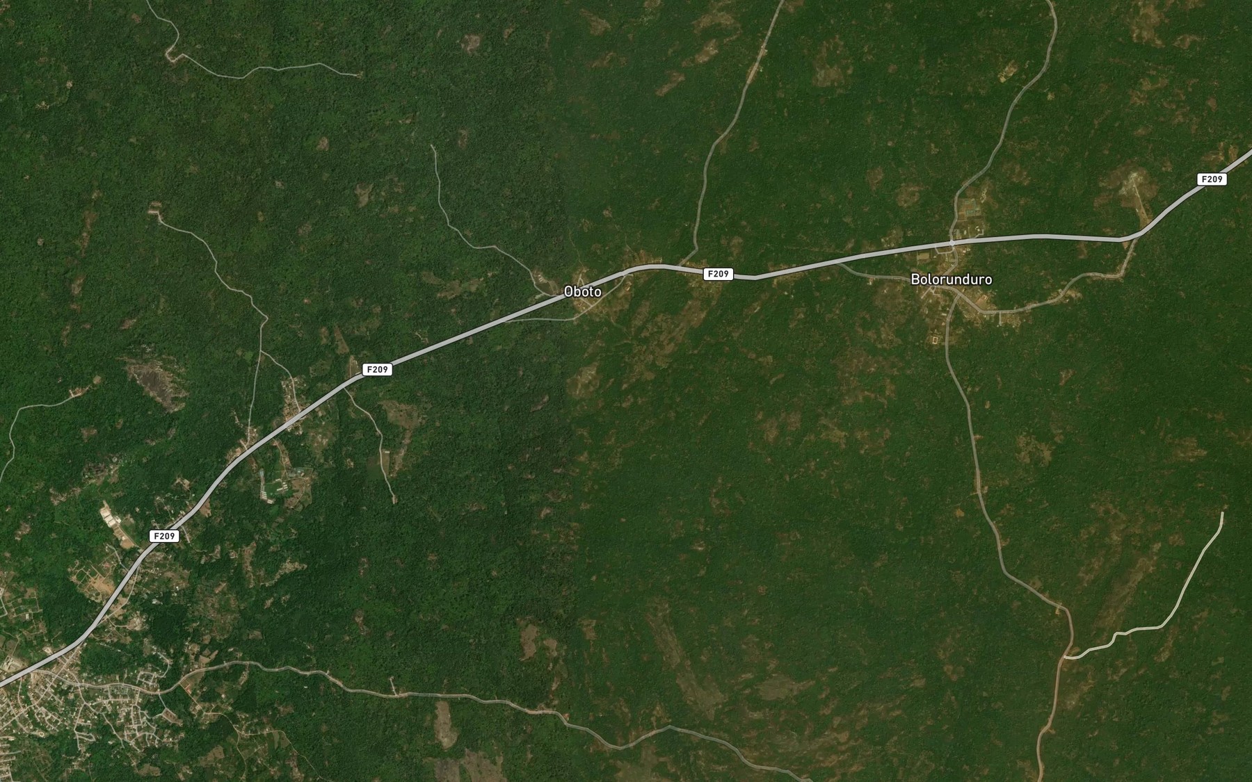 Satellite map of the River Umoghan