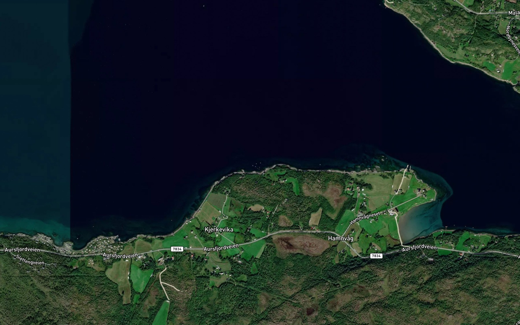 Satellite map of the Korsvika