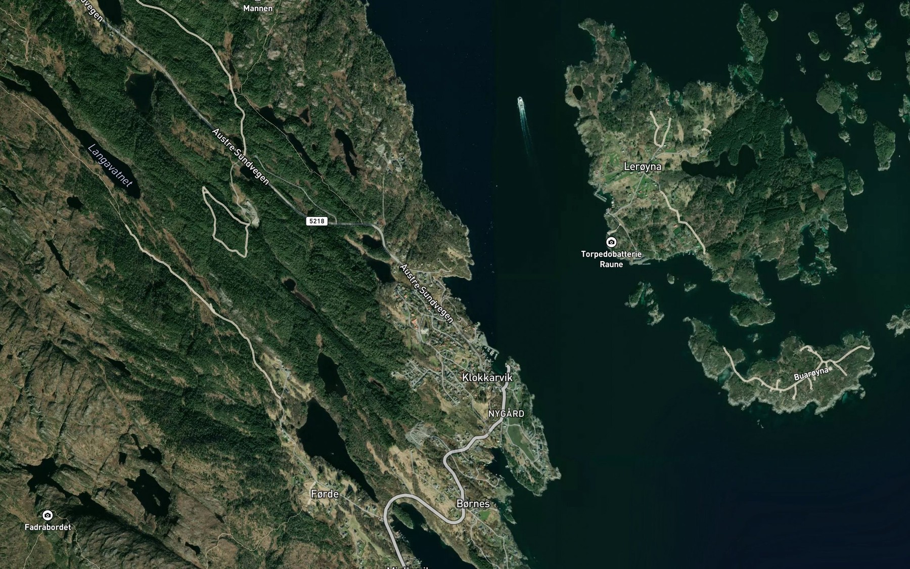 Satellite map of the Nordrevagen