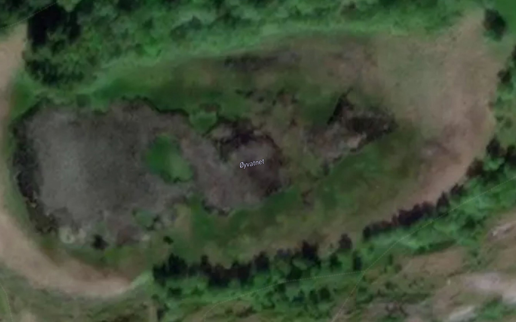 Satellite map of the Oyvatnet
