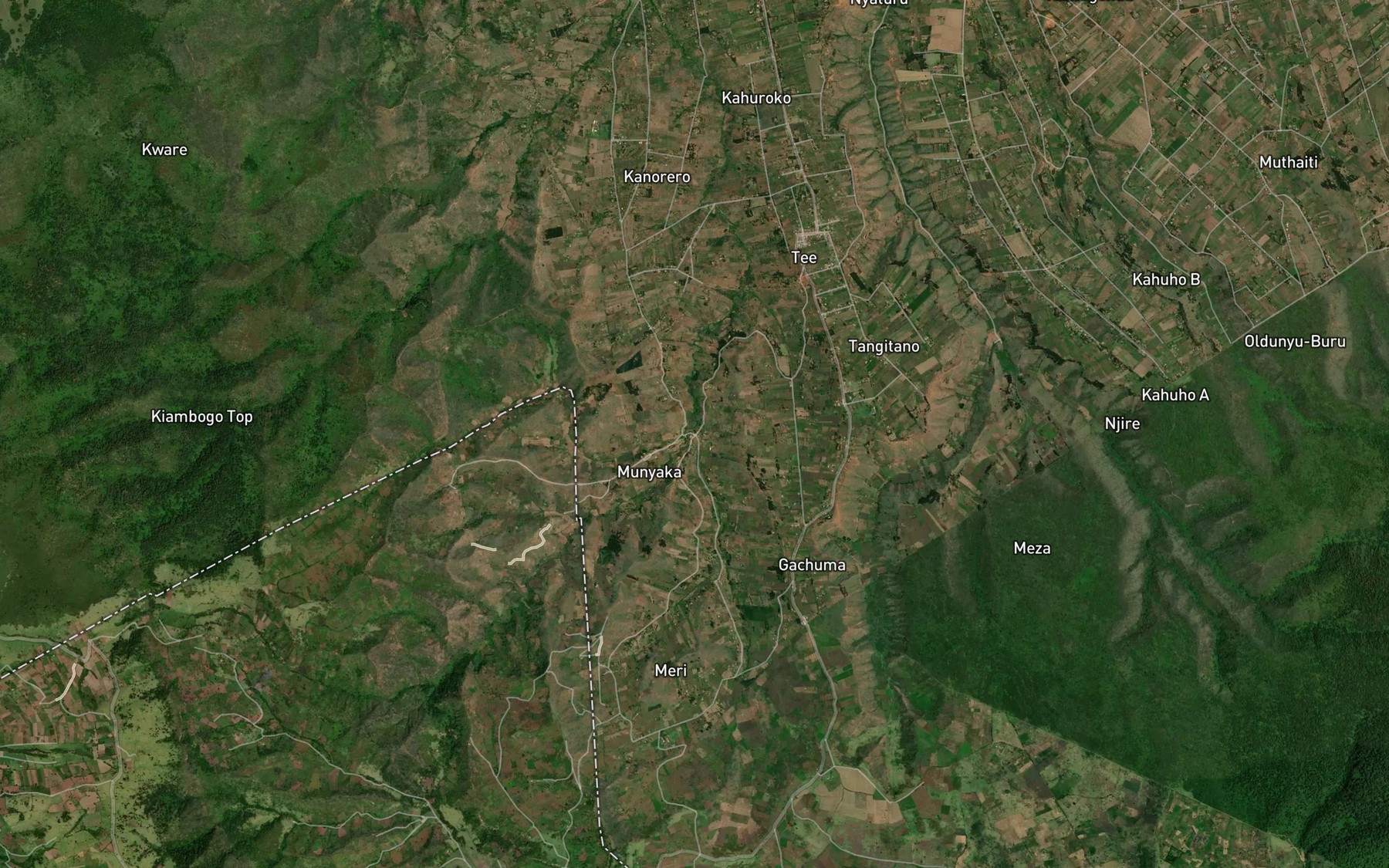Satellite map of the Gitanguin