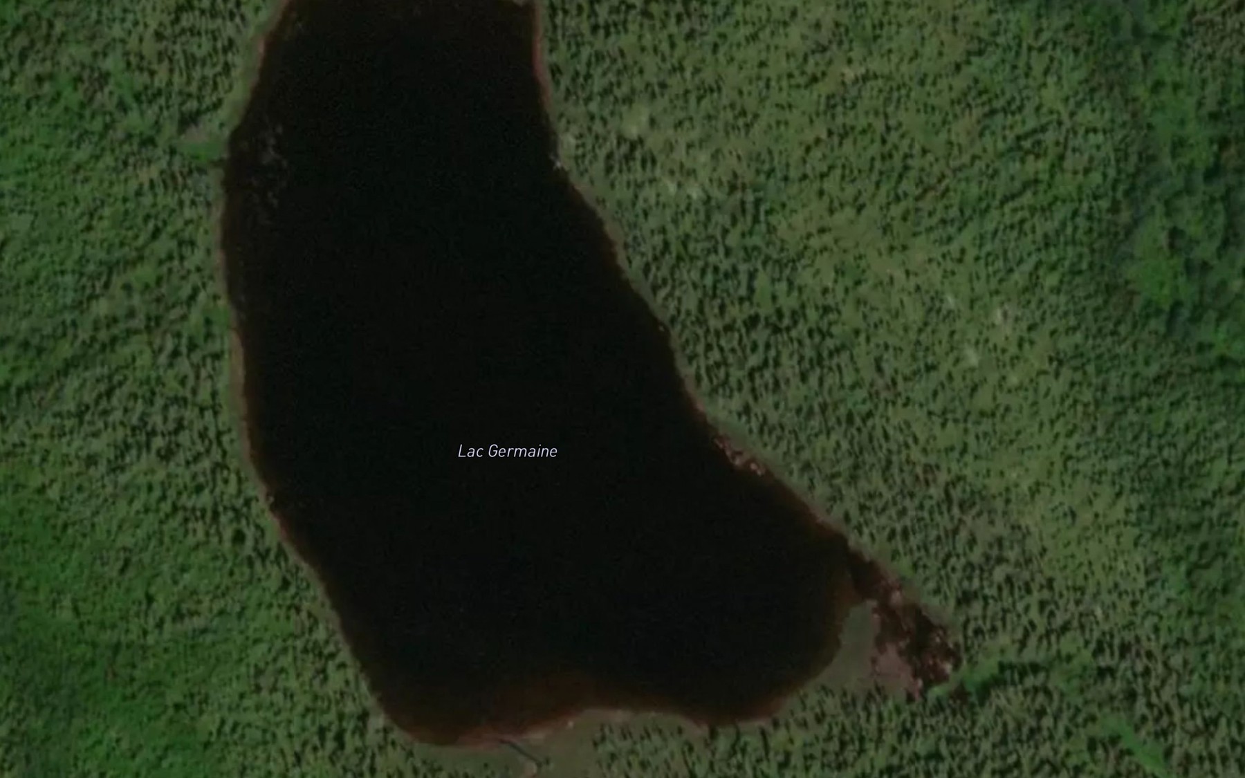 Satellite map of the Lac Germaine