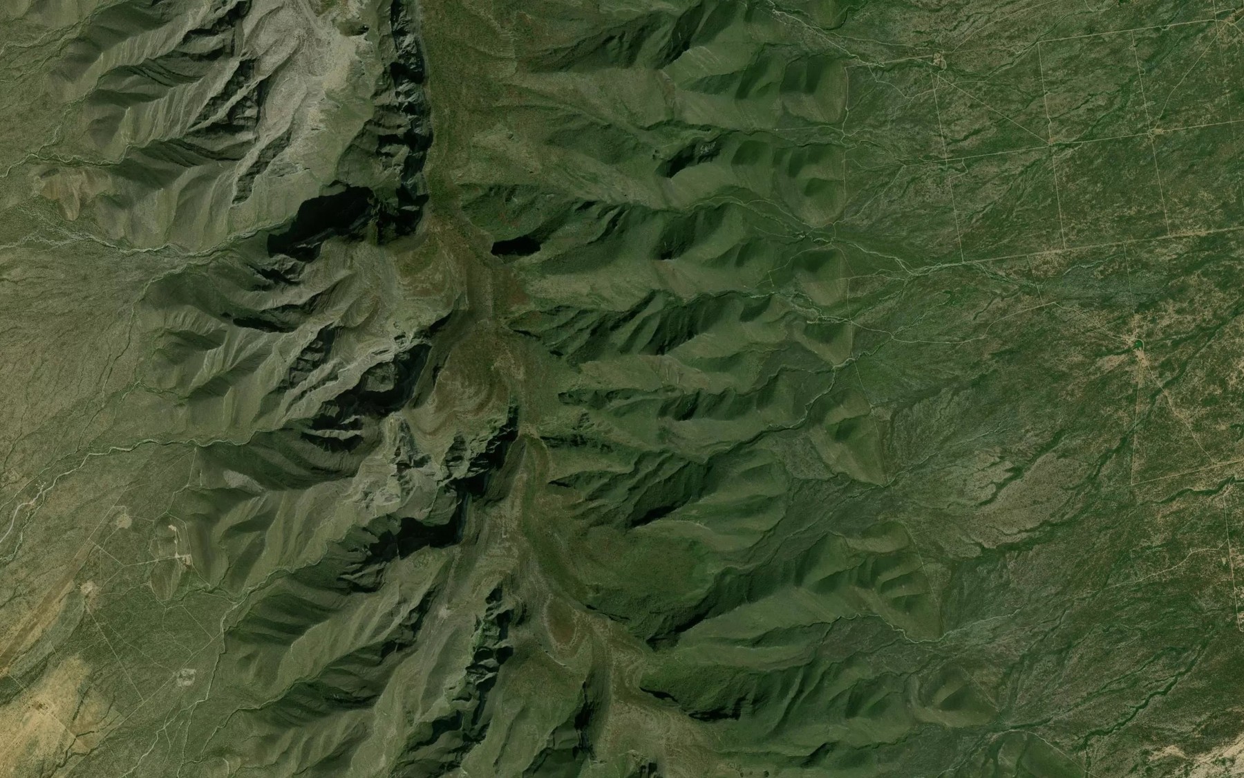 Satellite map of the Canada El Cabrito