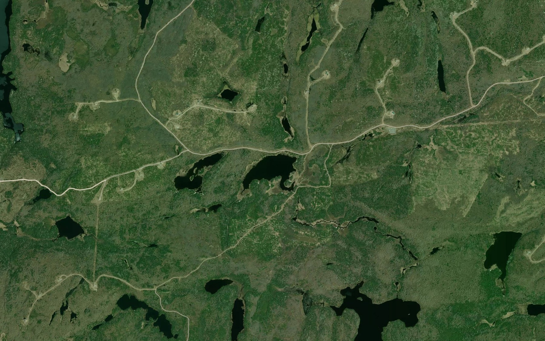 Satellite map of the Beaver Lake