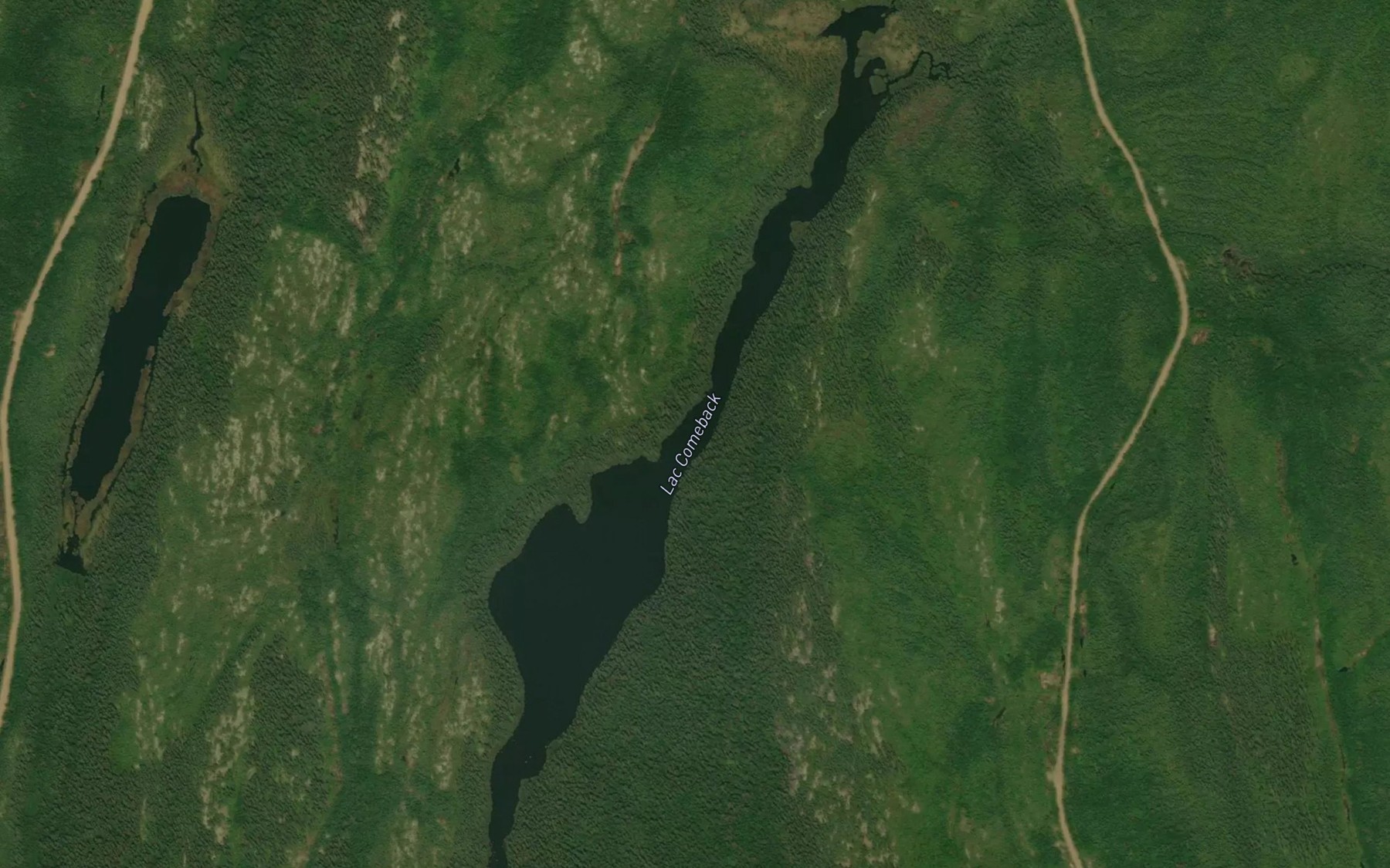 Satellite map of the Lac Comeback
