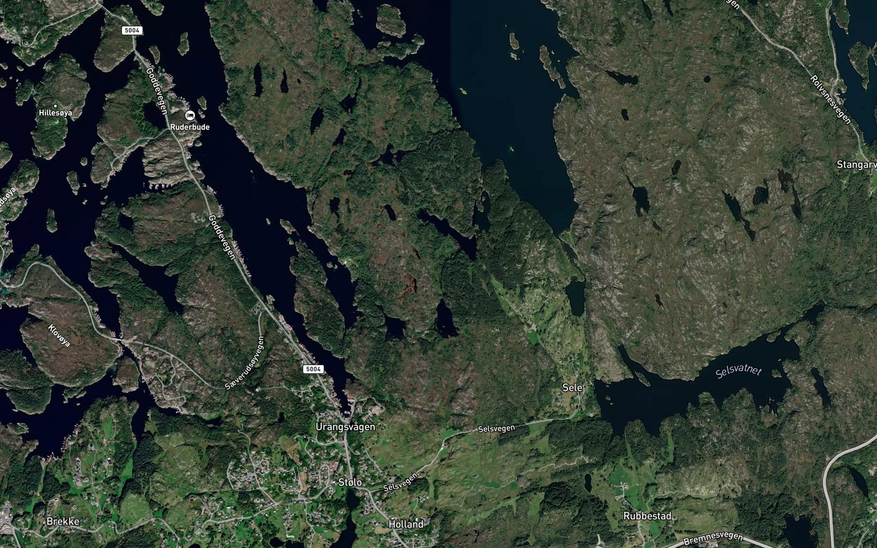 Satellite map of the Perabekken