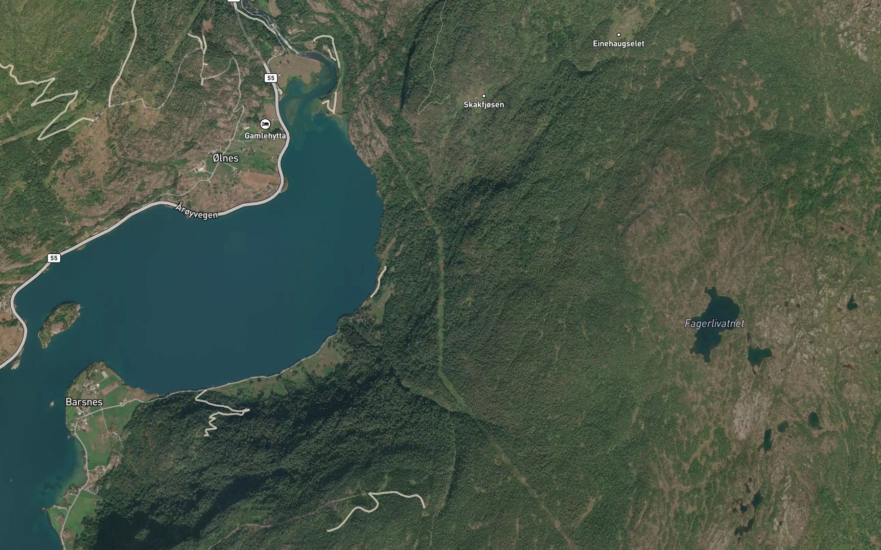 Satellite map of the Sauragrovi