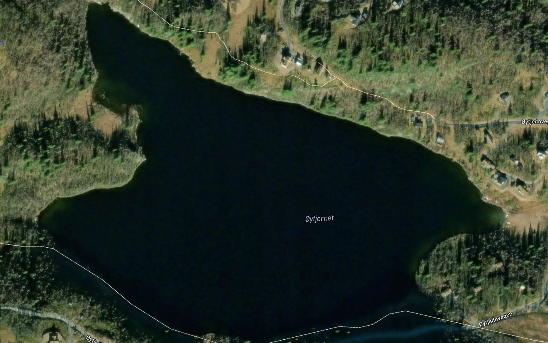 Satellite map of the Oytjednet