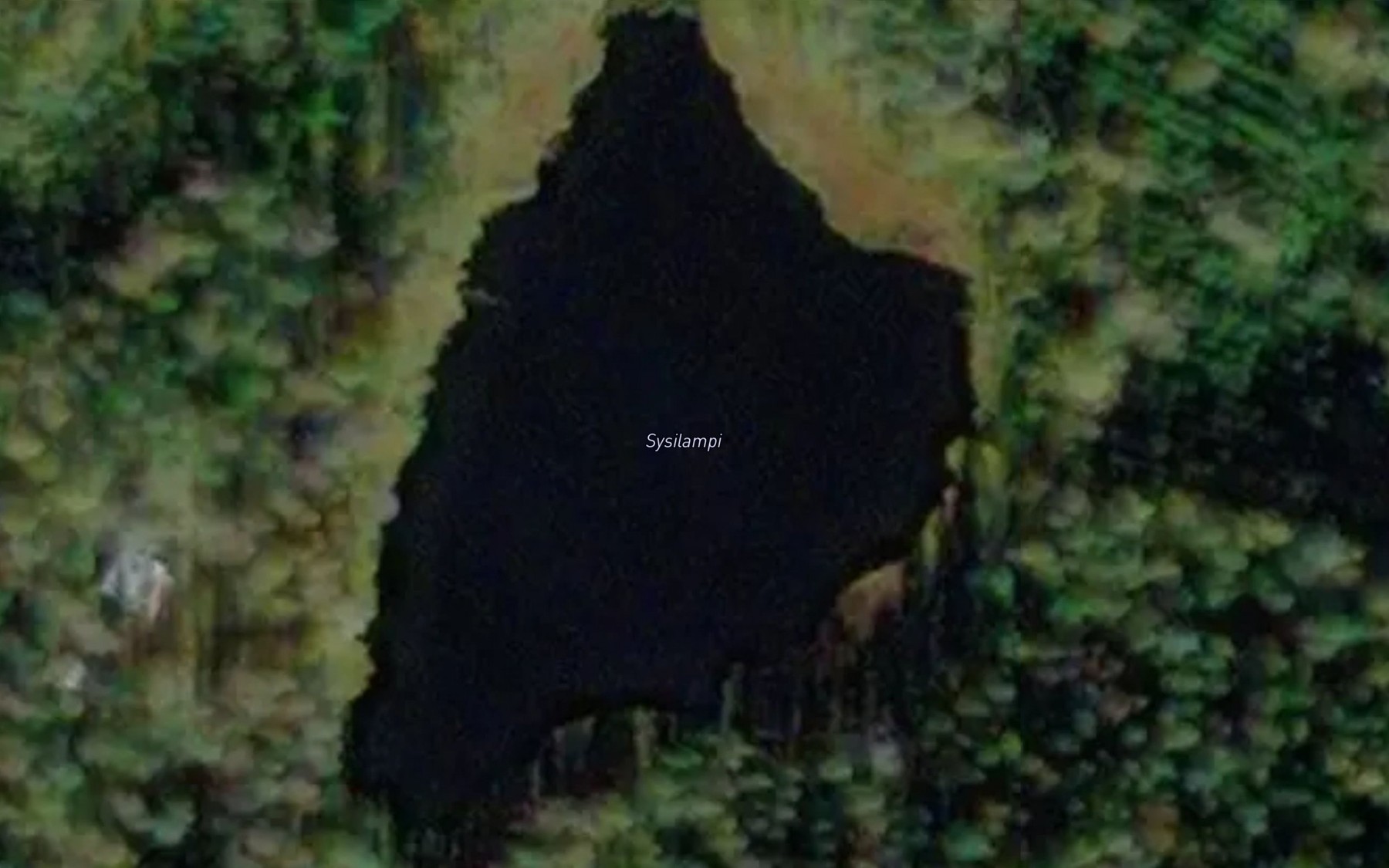 Satellite map of the Sysilampi