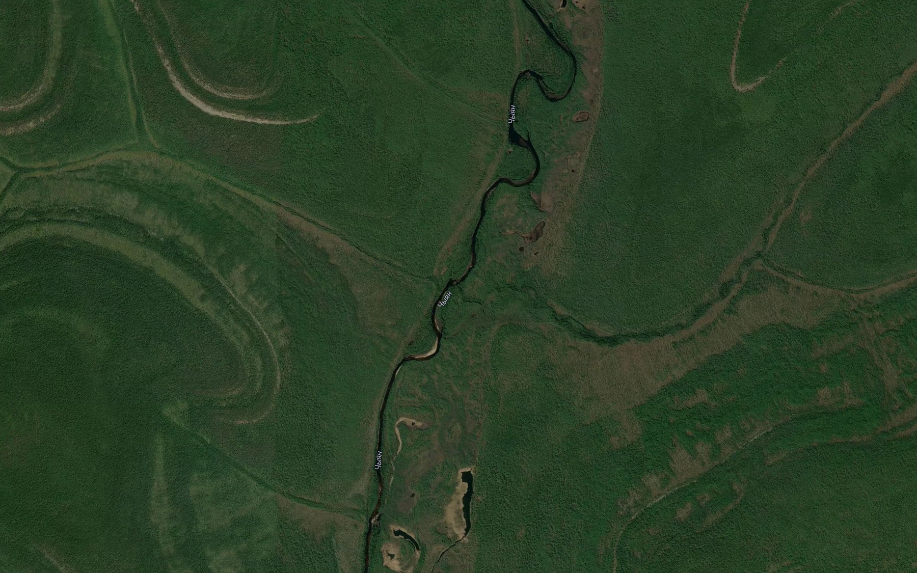 Satellite map of the Yan
