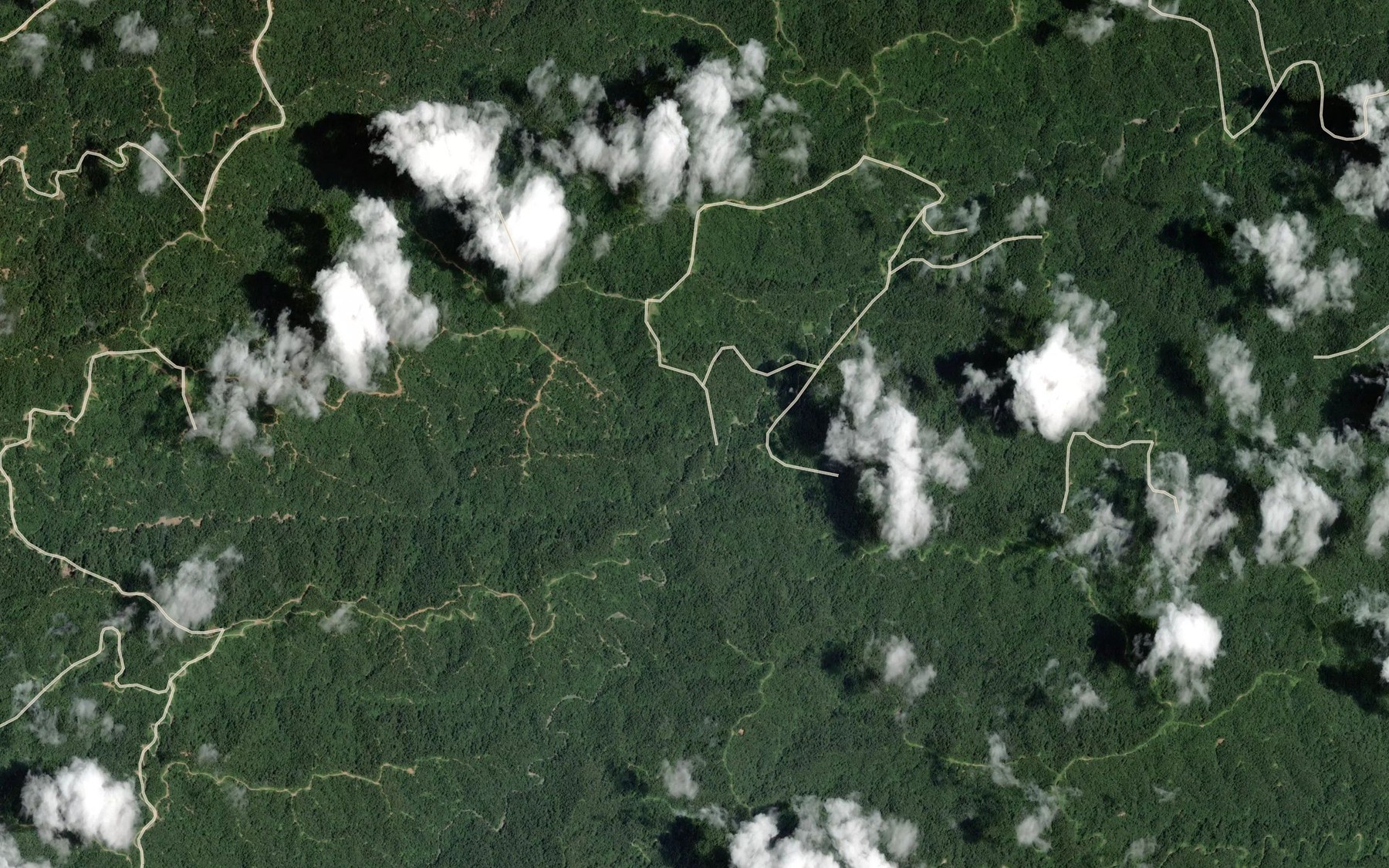 Satellite map of the Sungai Sekawi