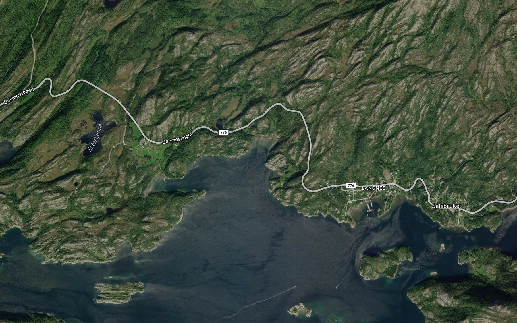 Satellite map of the Bursvik