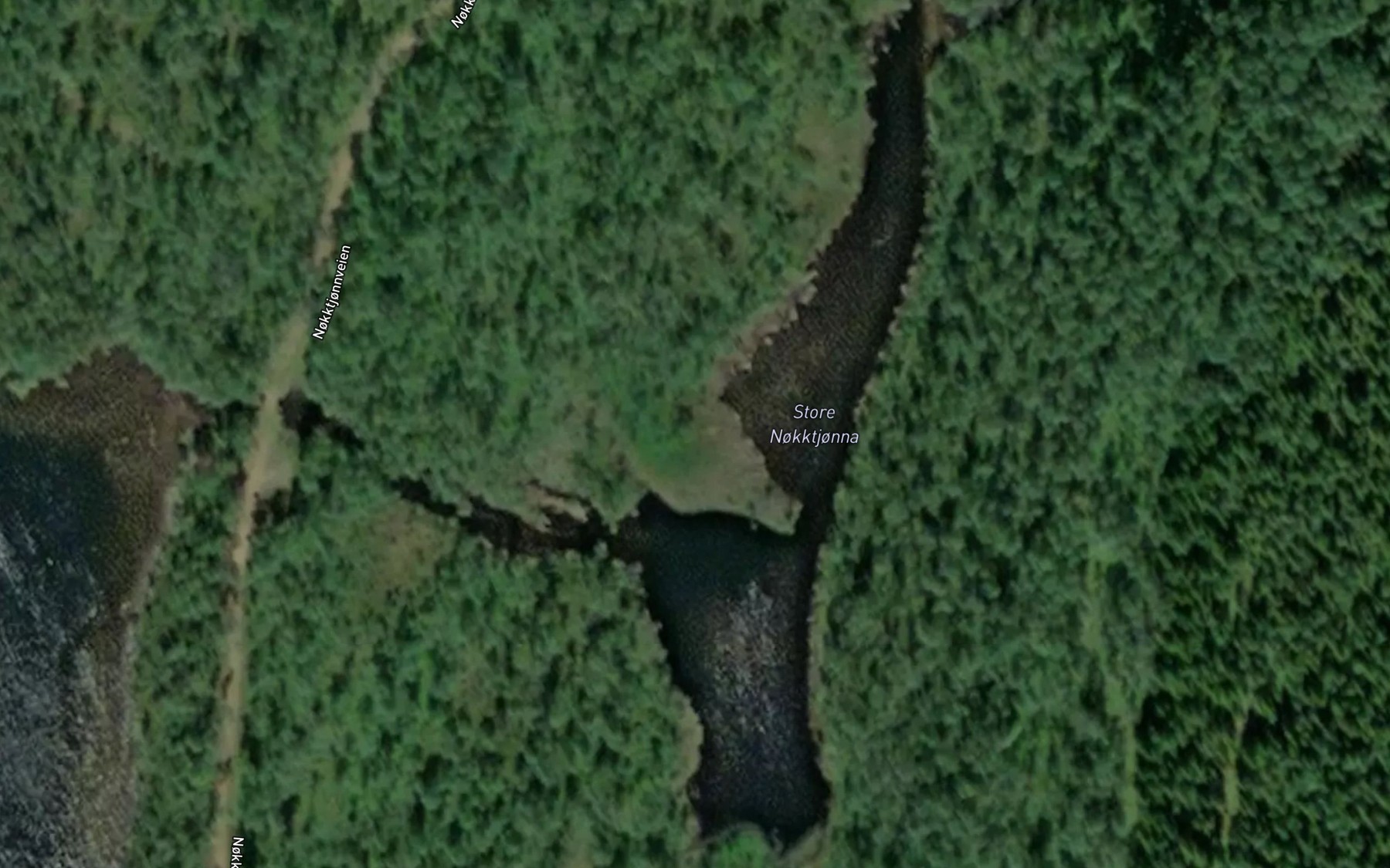 Satellite map of the Store Nokktjonna
