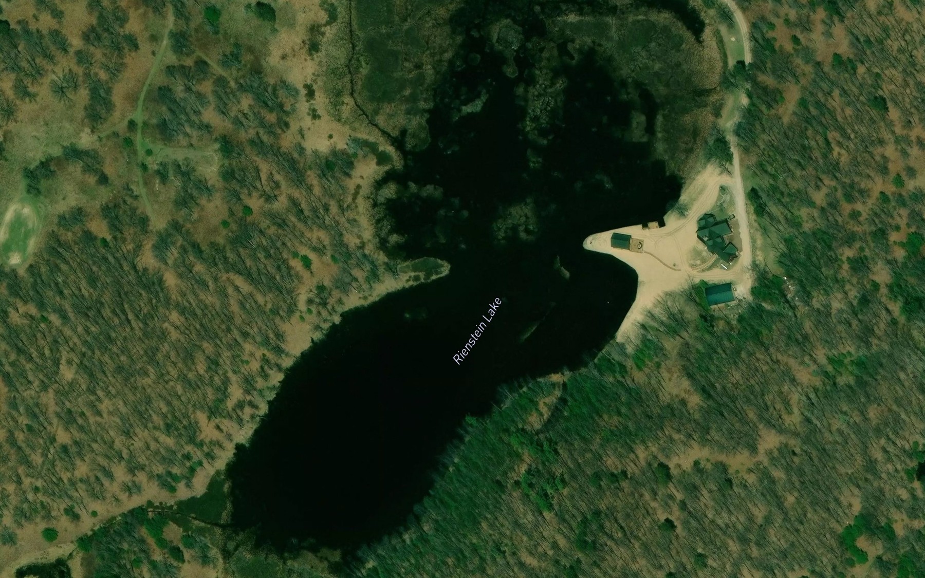 Satellite map of the Rienstein Lake