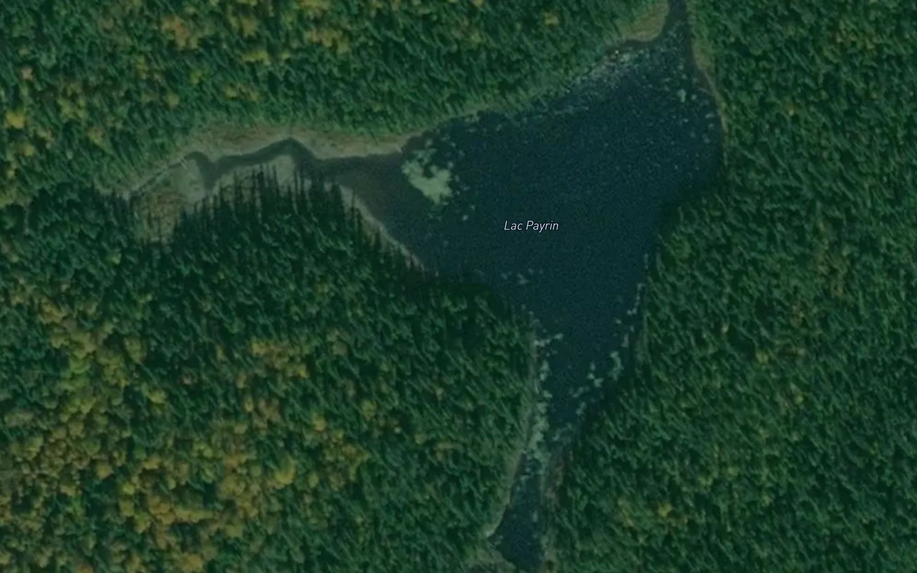 Satellite map of the Lac Payrin