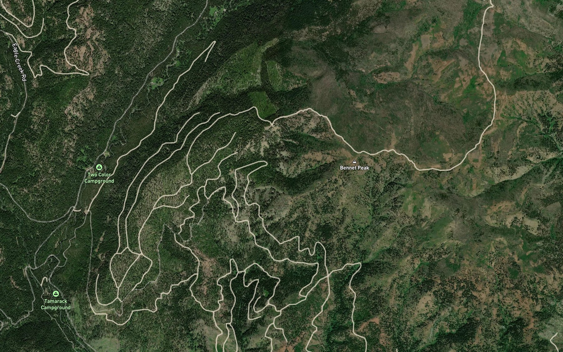 Satellite map of the Mud Spring