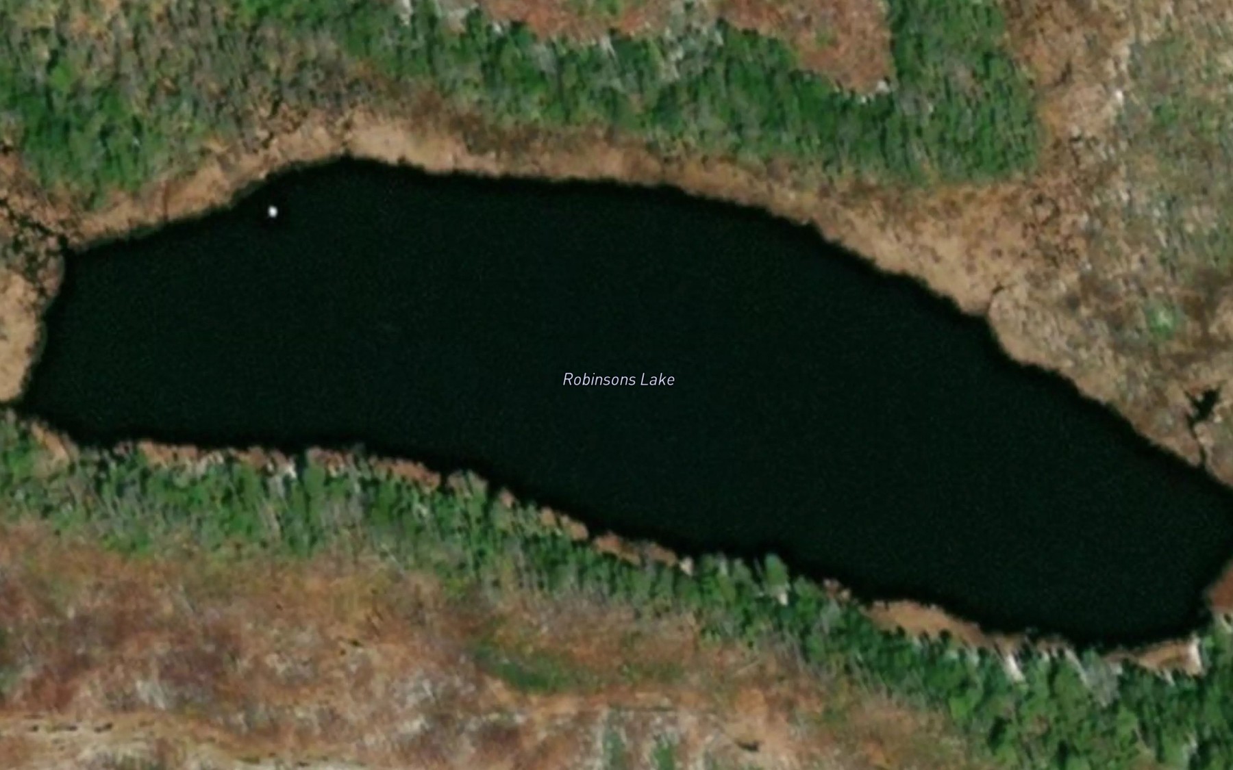 Satellite map of the Robinsons Lake
