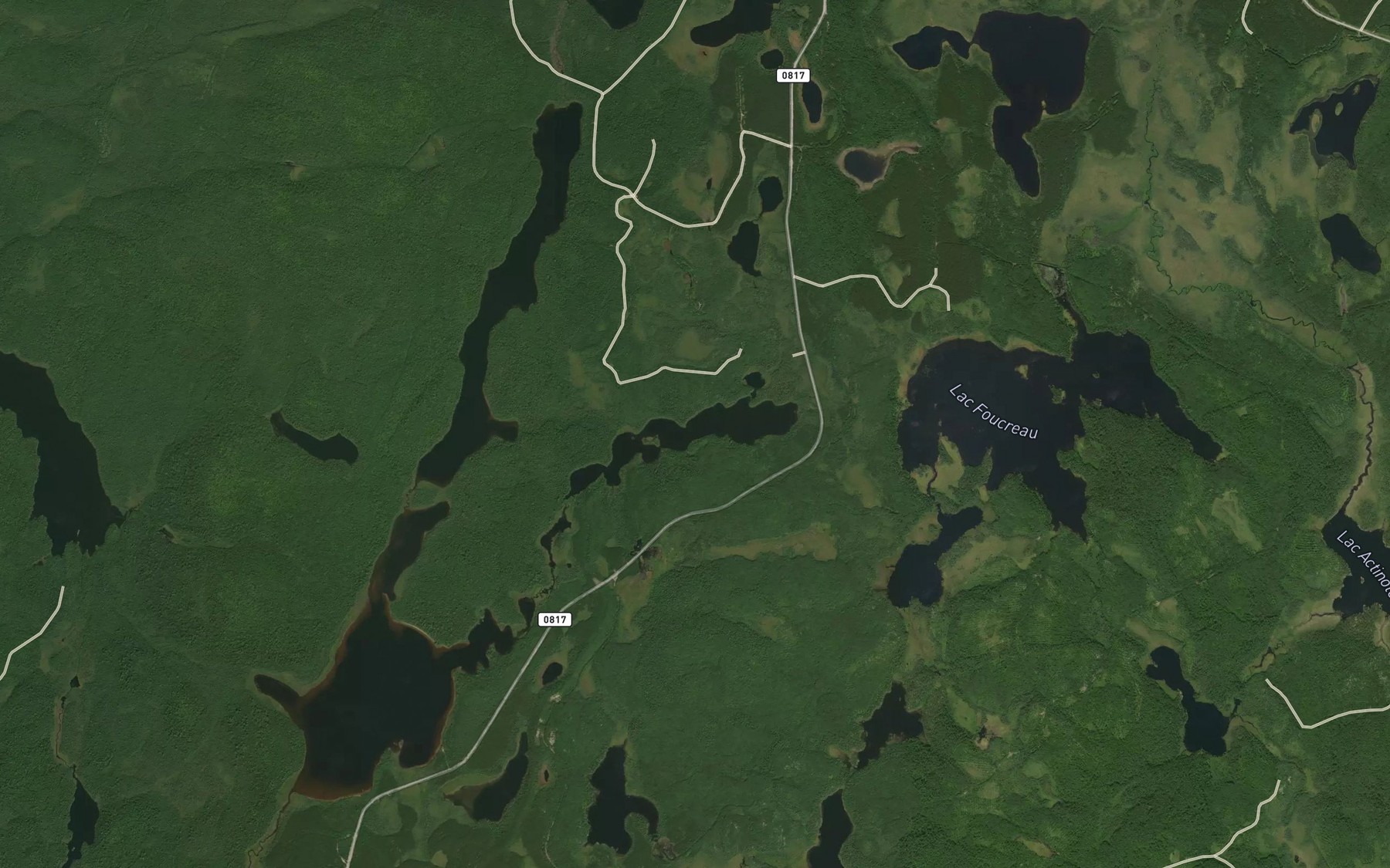 Satellite map of the Lac de la Lie