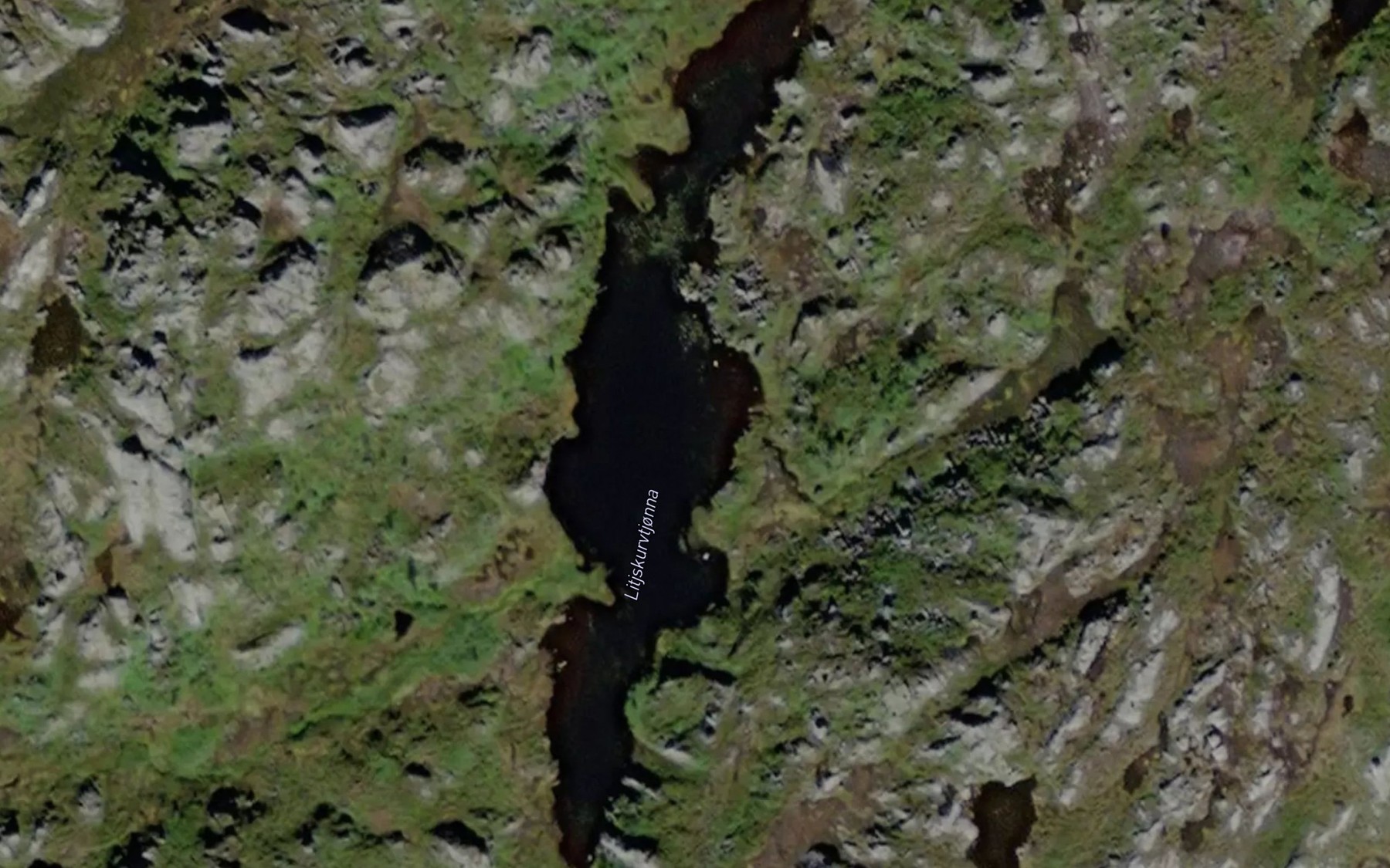 Satellite map of the Litlskurvtjorna