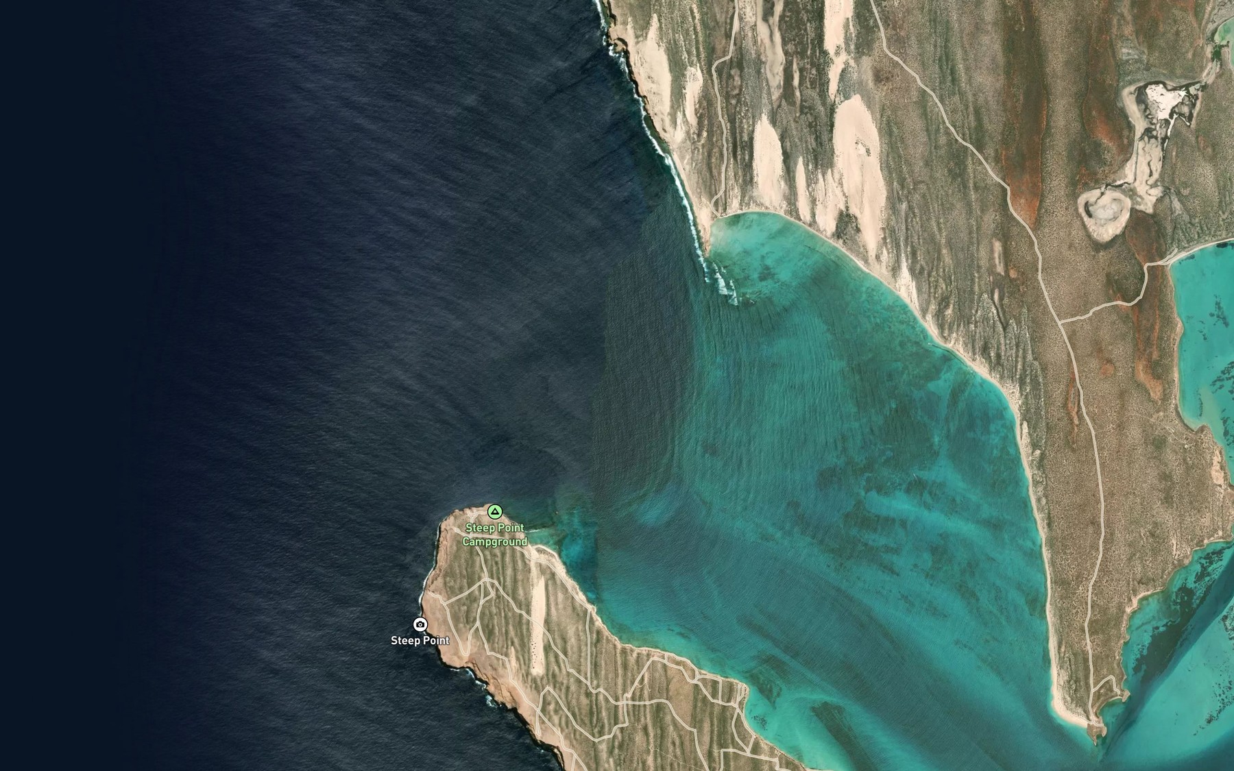 Satellite map of the Outer Bar