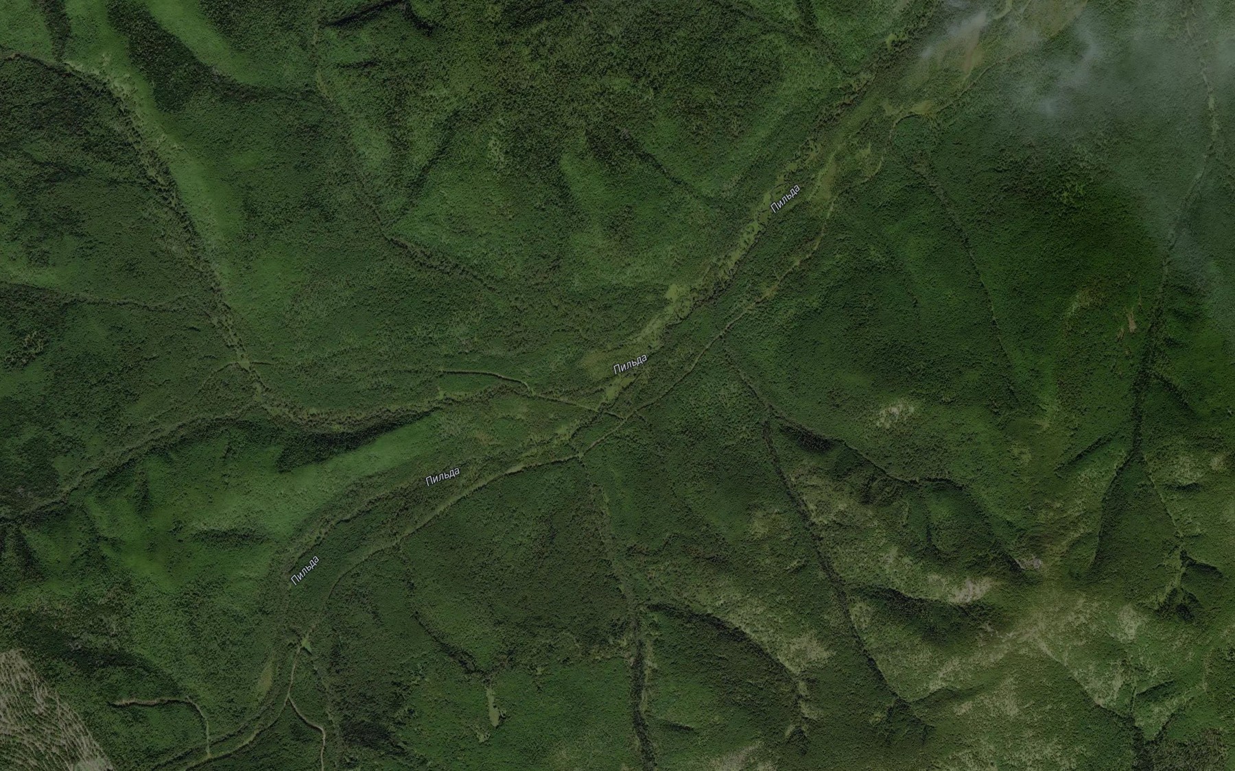 Satellite map of the Lazurnyy