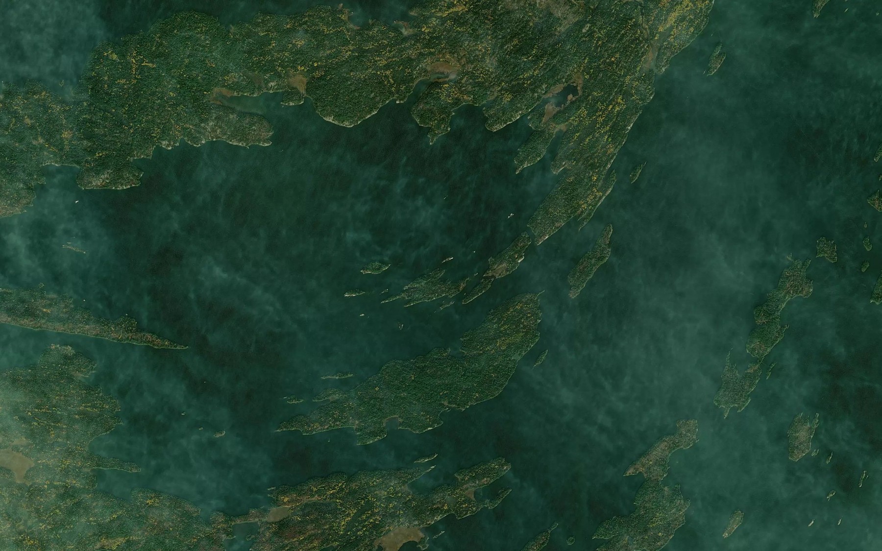Satellite map of the Ash Narrows