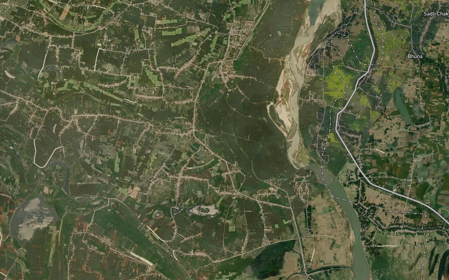 Satellite map of the Letia Nadi