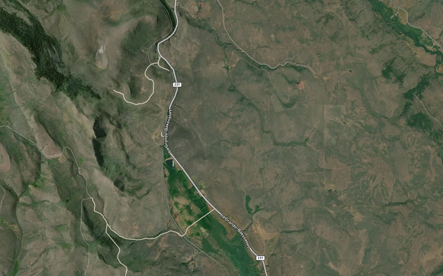 Satellite map of the Pursel Spring