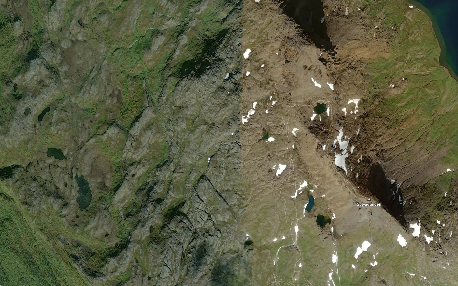 Satellite map of the Kvitelva
