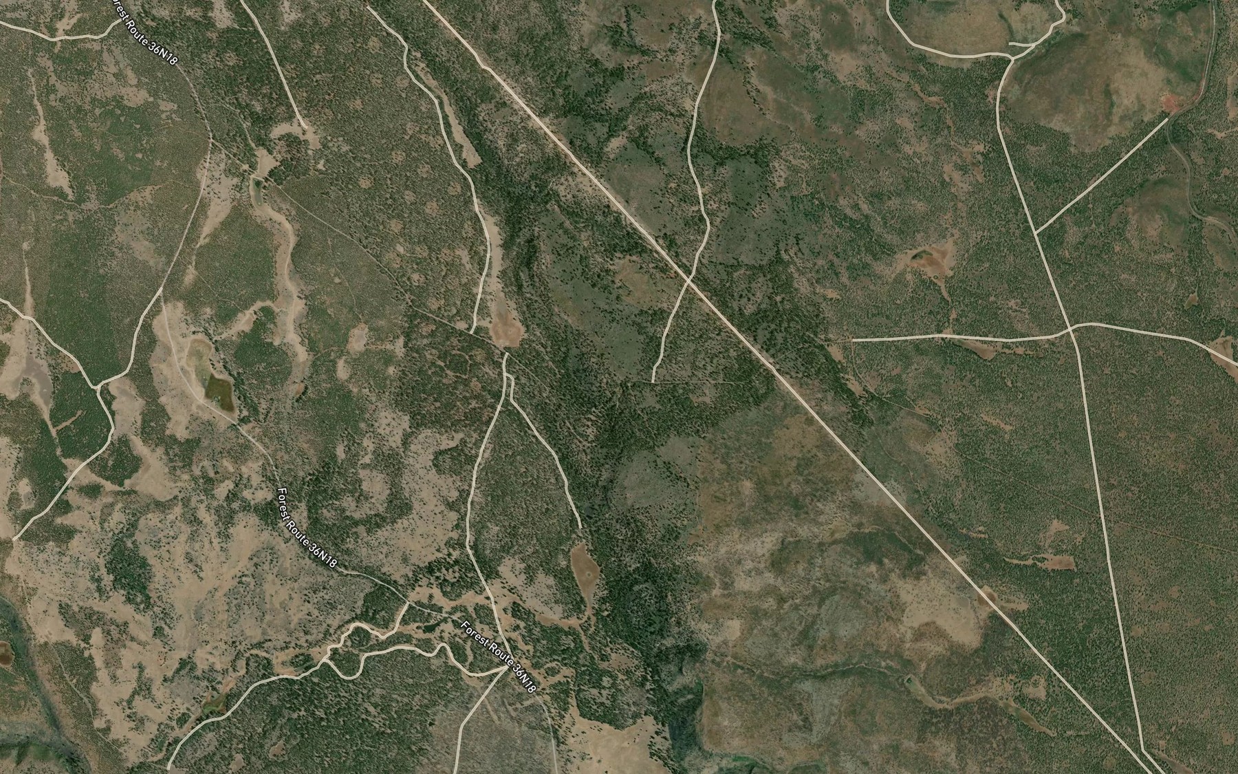 Satellite map of the Ward Spring