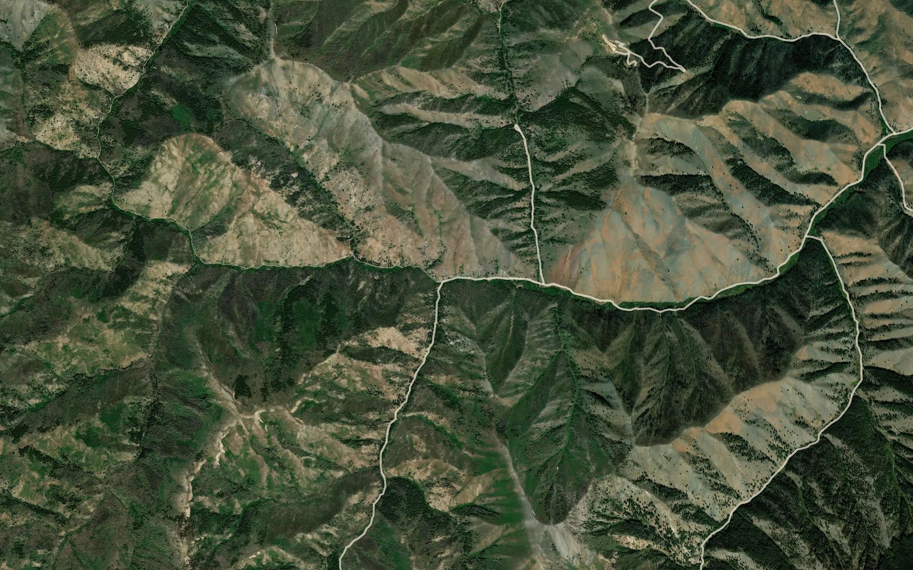 Satellite map of the Kinsey Creek